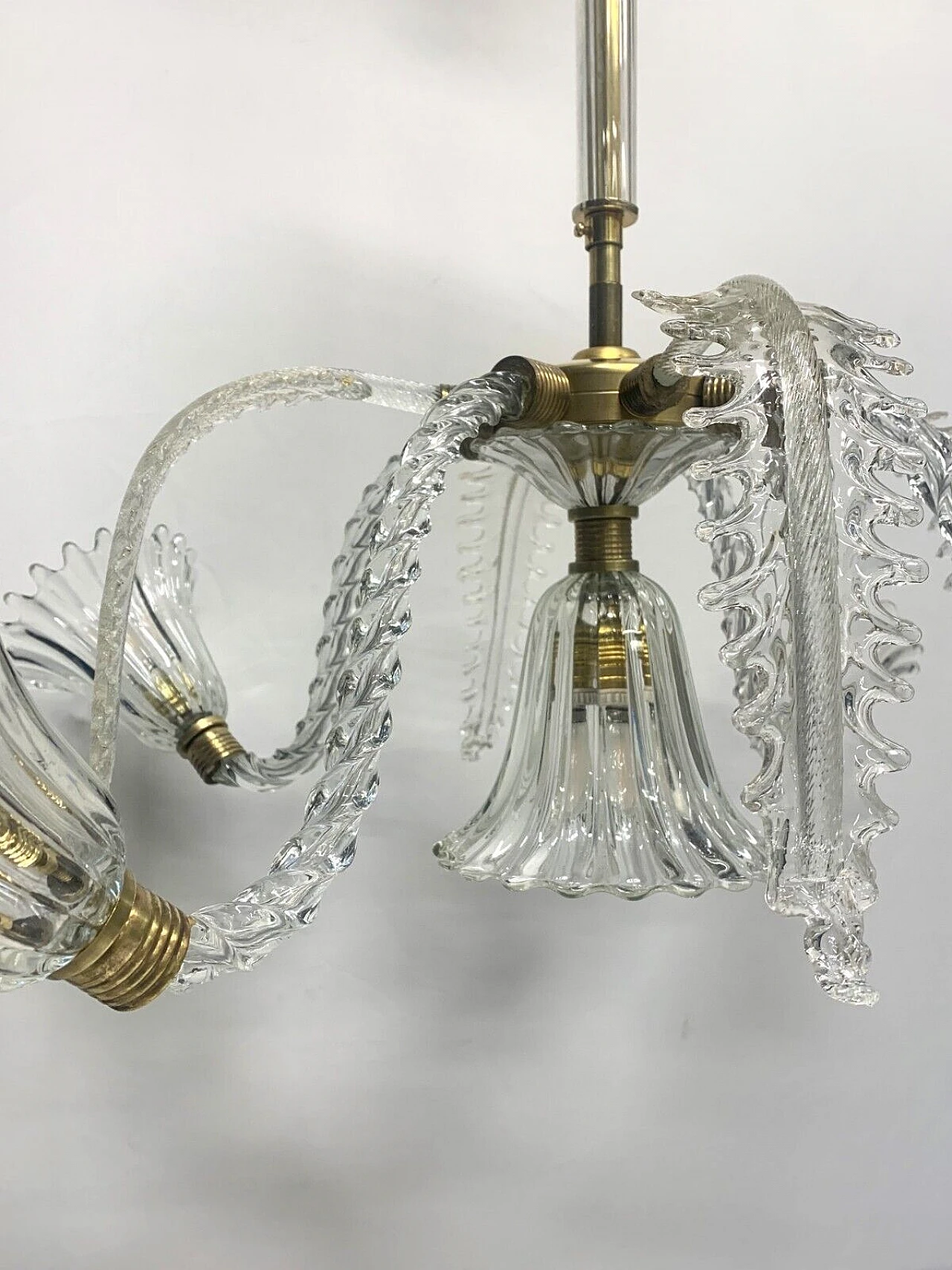 Murano glass chandelier attributed to Seguso, 1960s 4