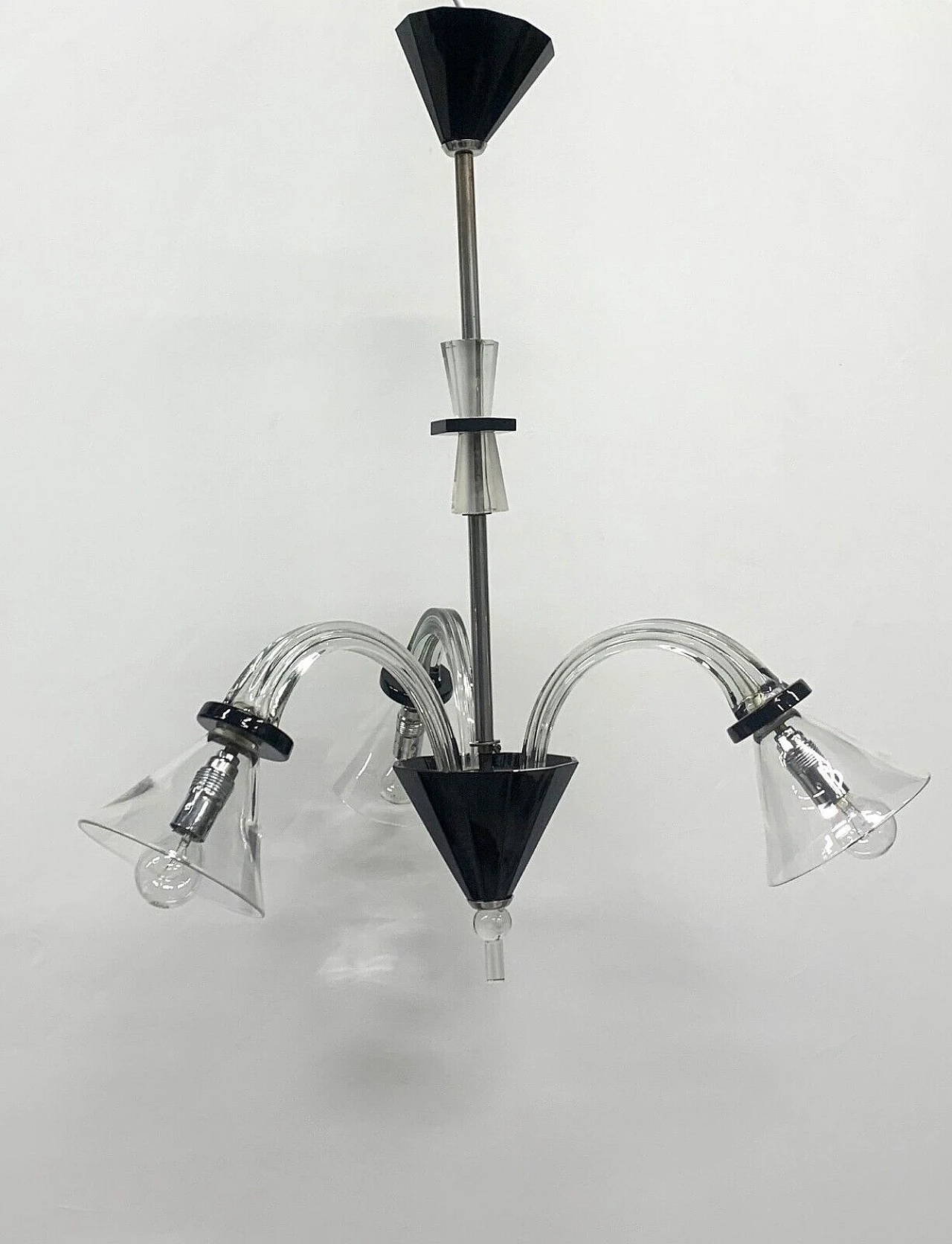 Murano glass chandelier attributed to Venini, 1930s 1