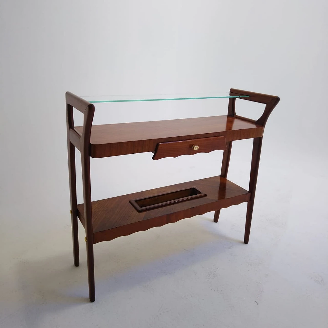 Cherry wood console table, 1950s 2