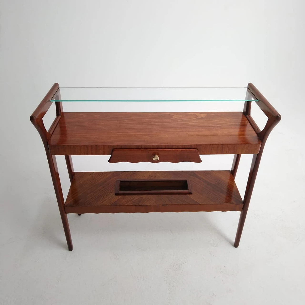 Cherry wood console table, 1950s 3