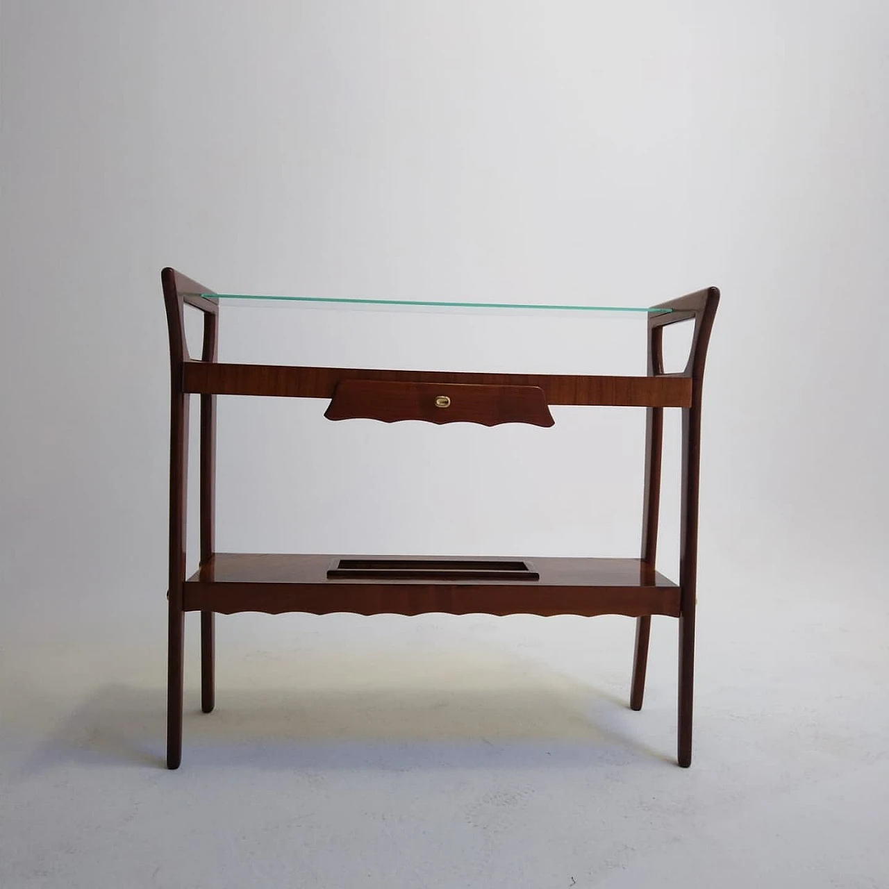 Cherry wood console table, 1950s 4