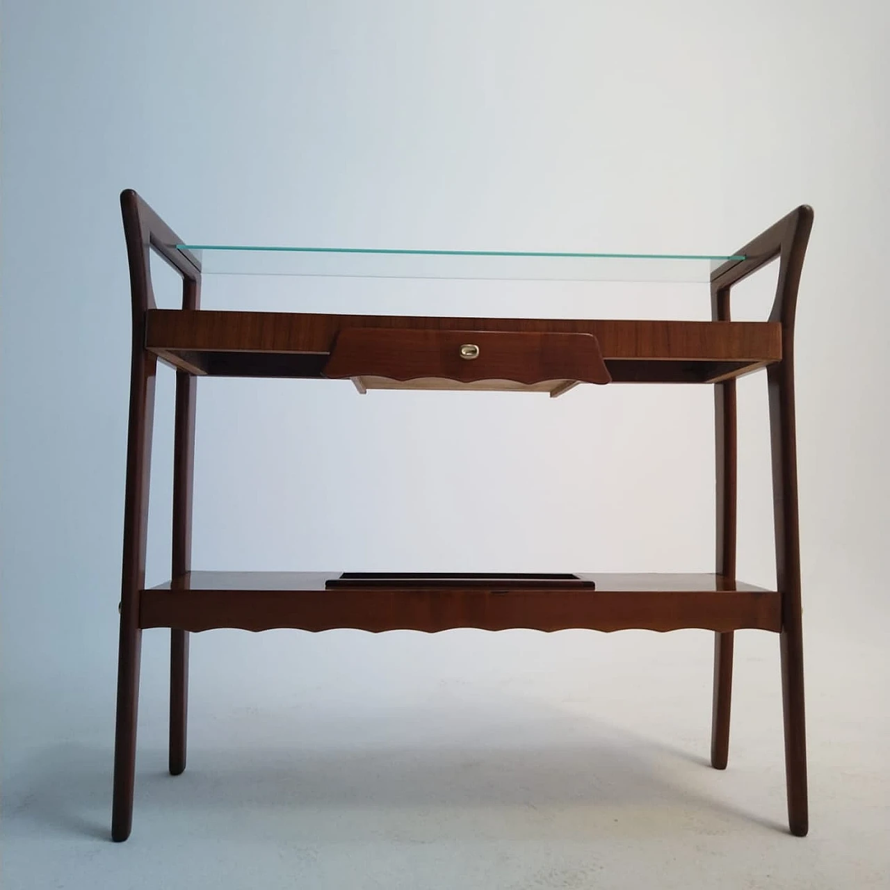 Cherry wood console table, 1950s 5