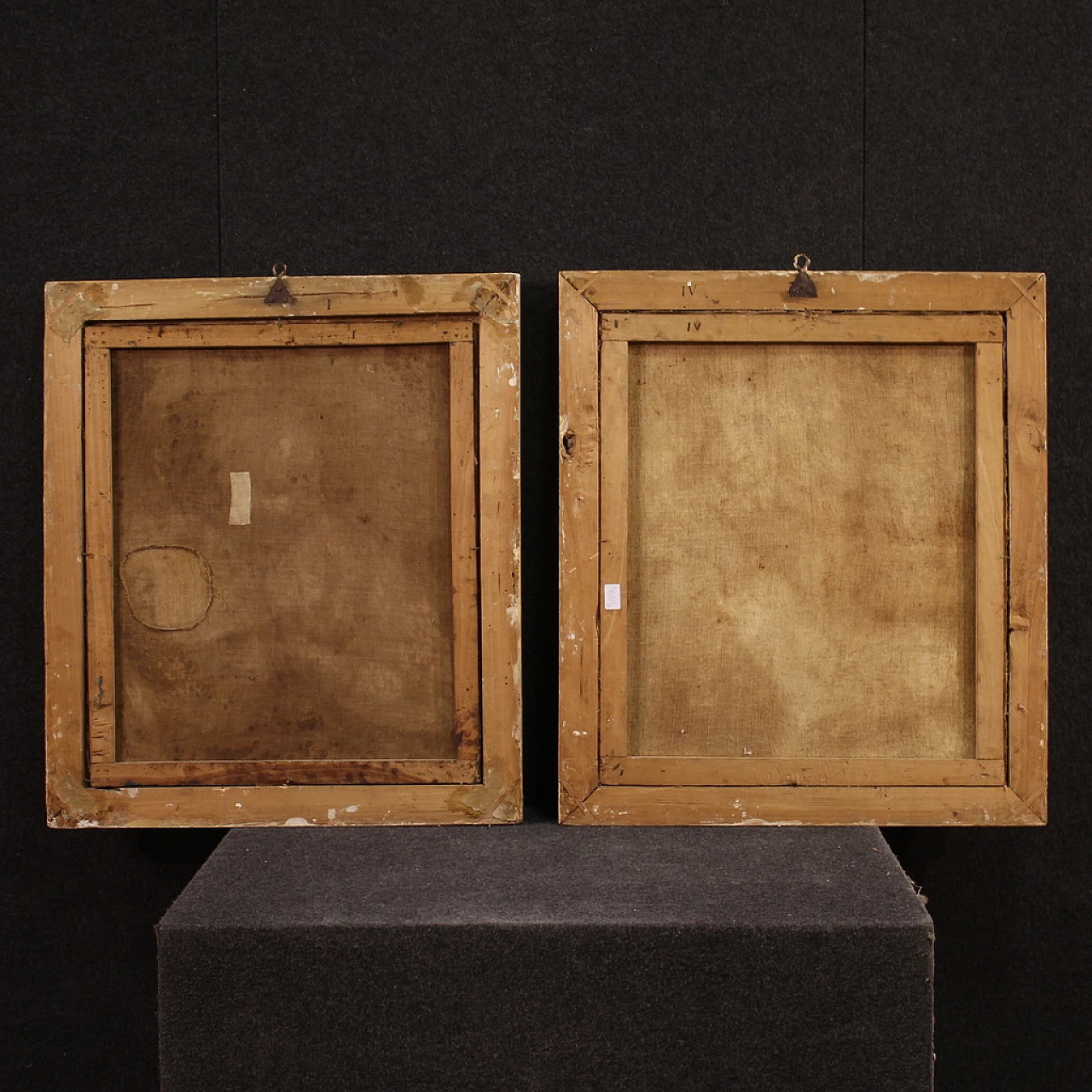 Attributed to Morosi, pair of paintings, olil on canvas, 18th century 9