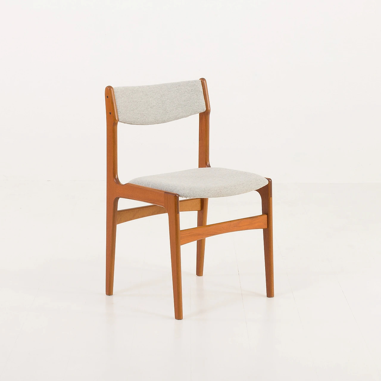 6 Chairs in teak and fabric by Erik Buch, 1960s 14