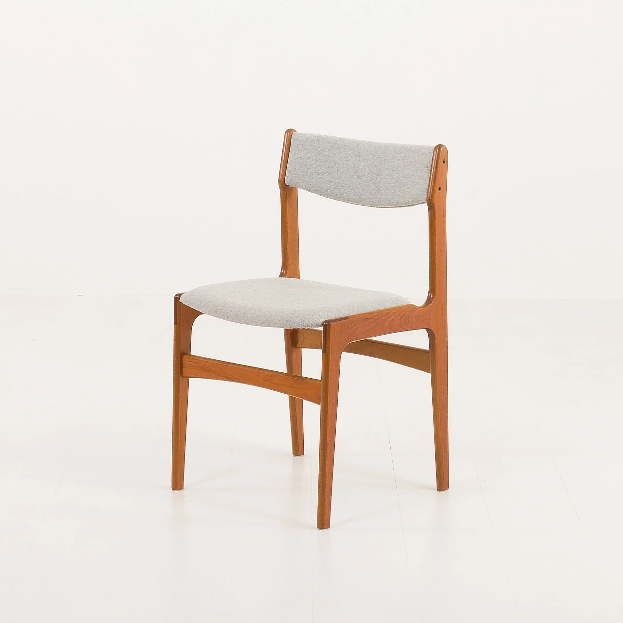 6 Chairs in teak and fabric by Erik Buch, 1960s 16