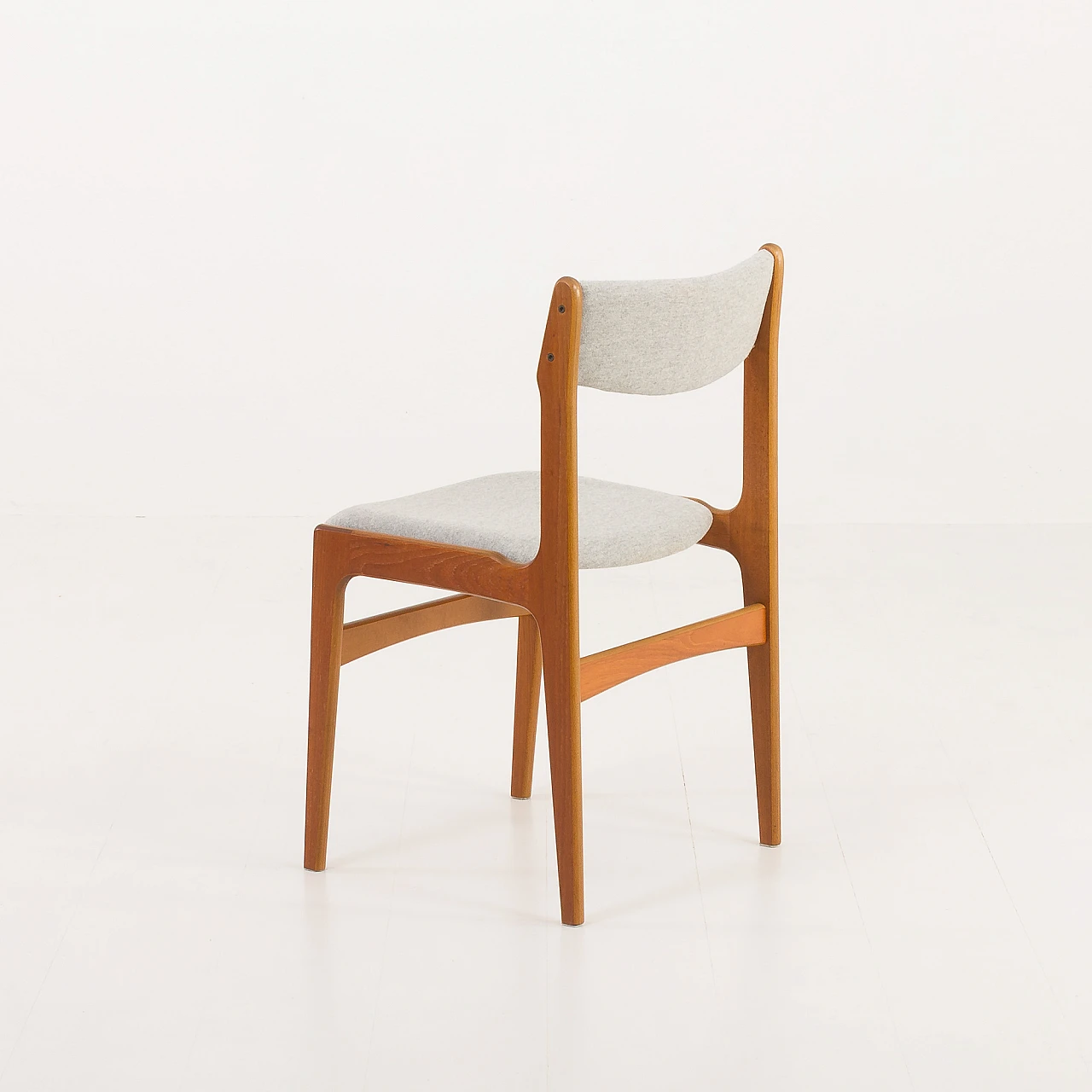 6 Chairs in teak and fabric by Erik Buch, 1960s 18