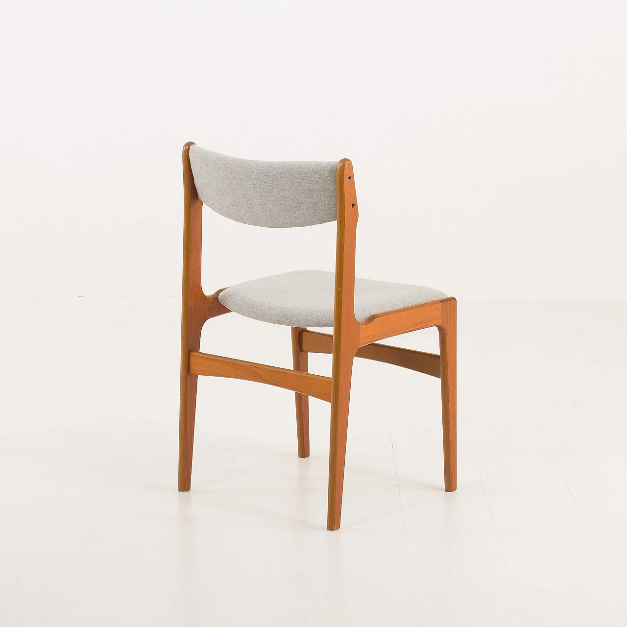 6 Chairs in teak and fabric by Erik Buch, 1960s 20