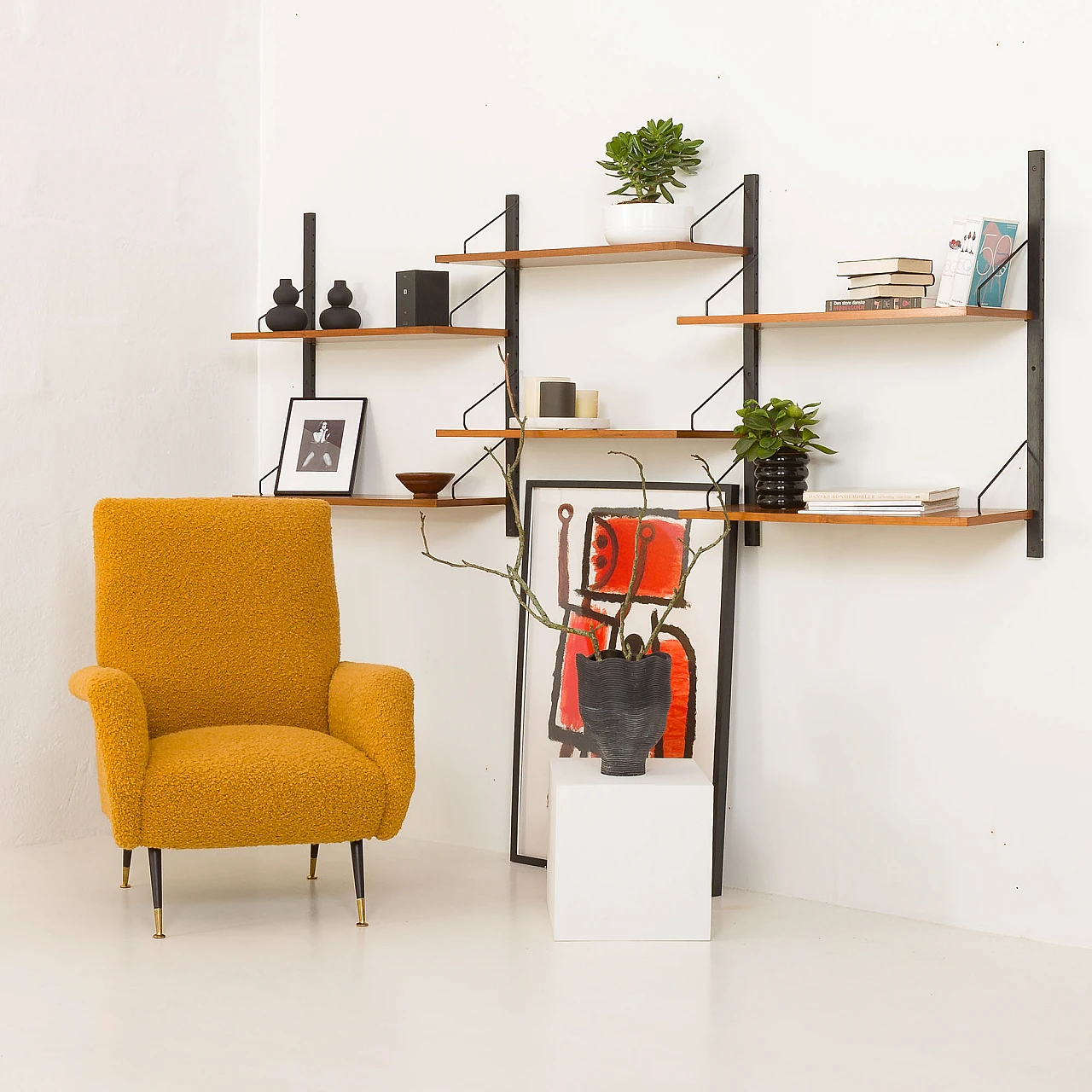 Walnut hanging bookcase by Poul Cadovius, 1960s 4