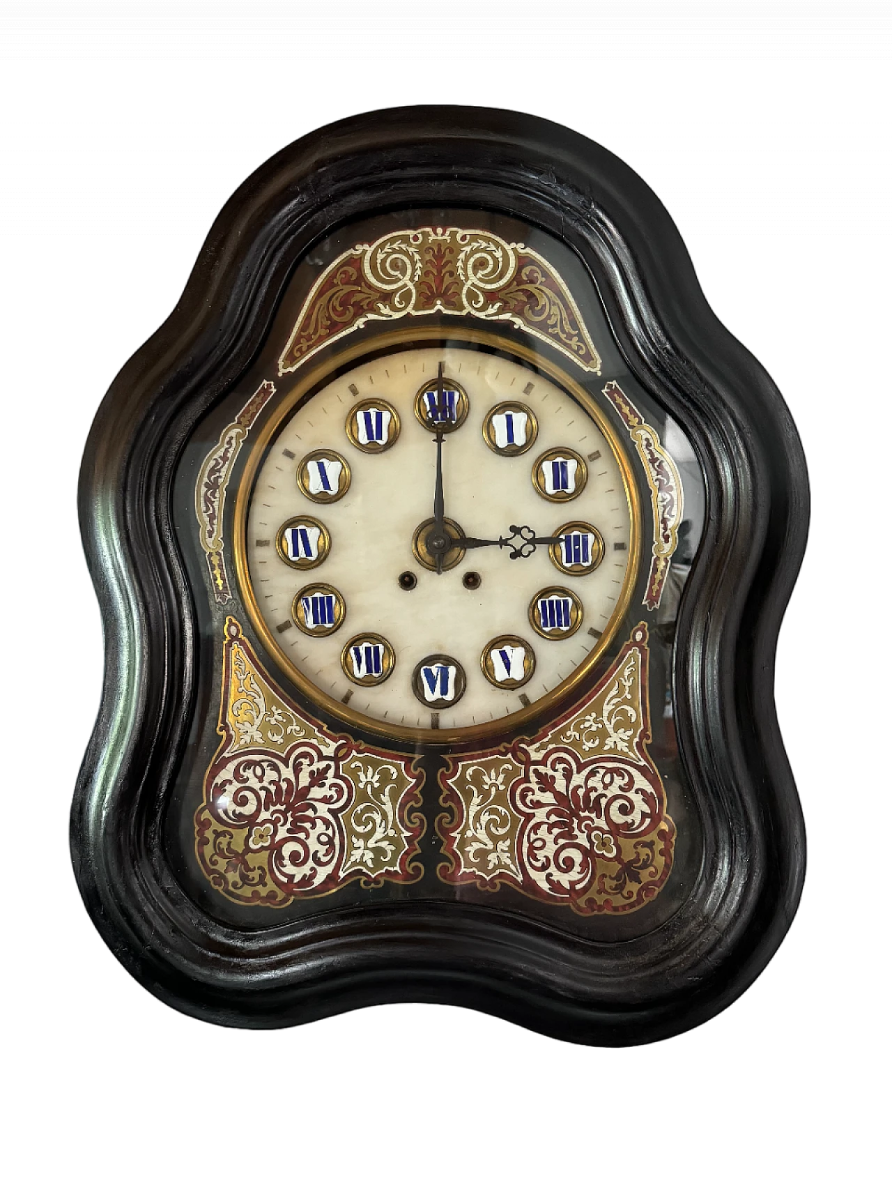 Elizabethan style wooden wall clock, early 20th century 14