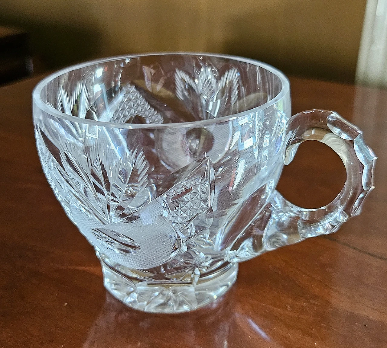 Bohemia crystal punch service, early 20th century 9