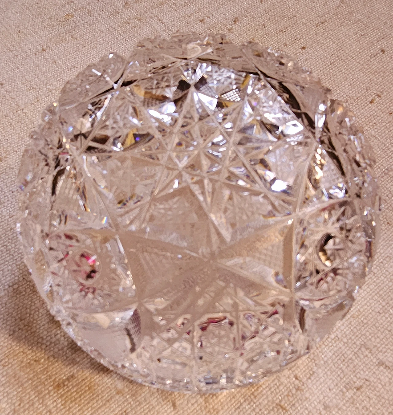 Bohemia crystal fruit salad service, early 20th century 5