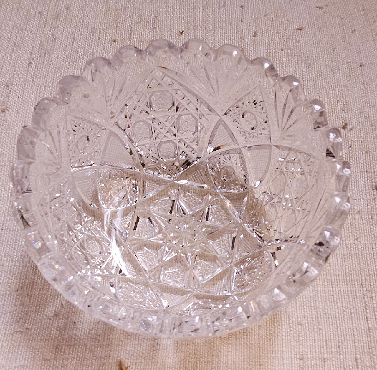 Bohemia crystal fruit salad service, early 20th century 8