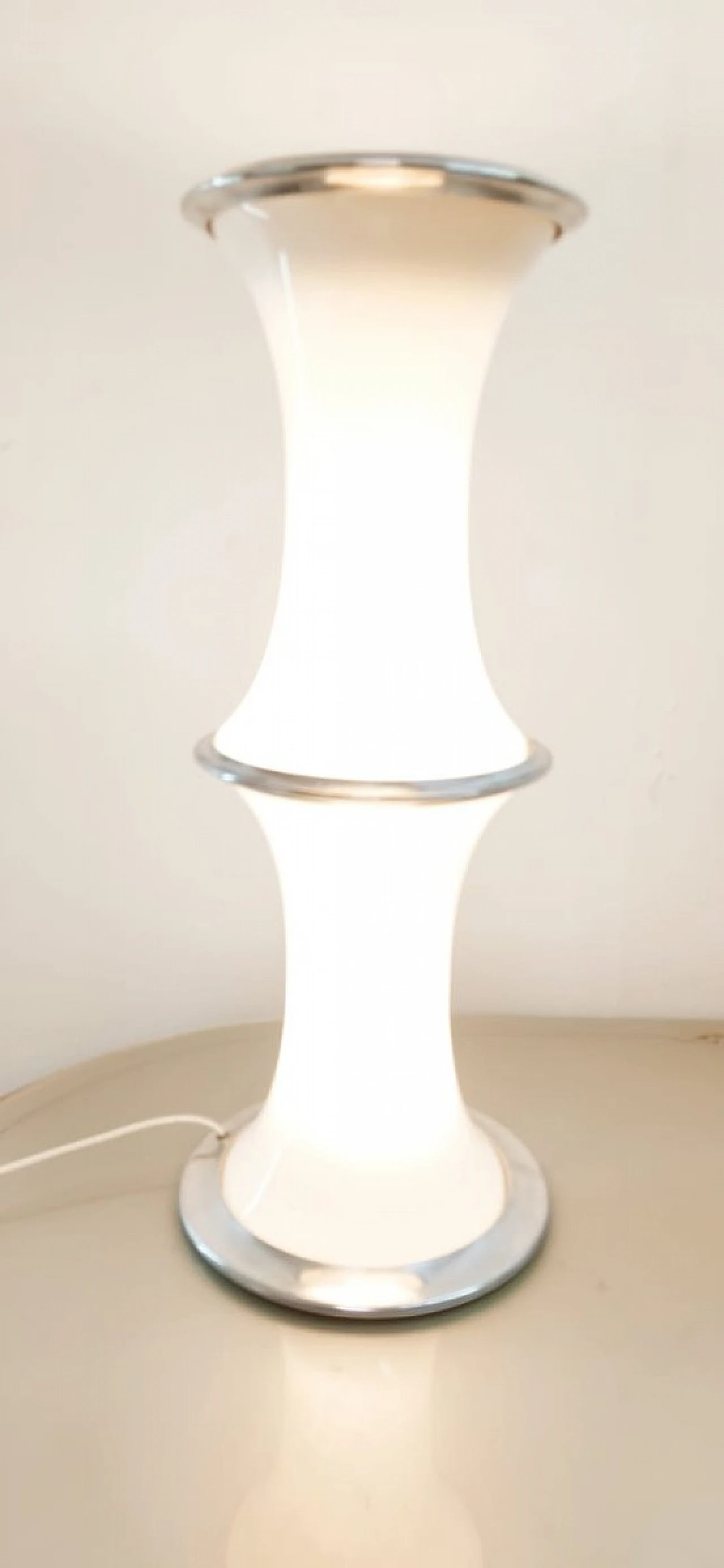 Floor lamp in Murano glass & aluminum by Tronconi for Vistosi, 1960s 7