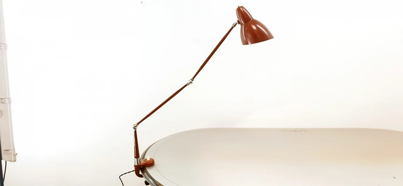 Table lamp with clamp and base ignition, 1950s 6