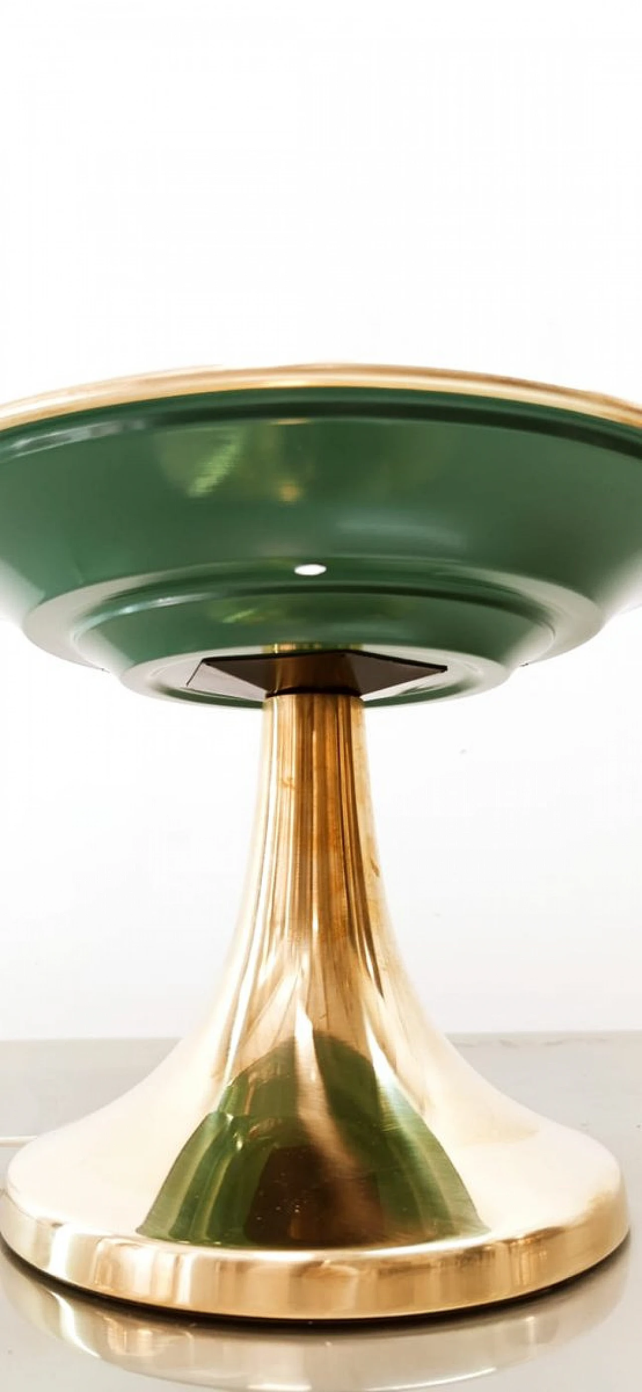 Table lamp made of aluminium, brass and plastic, 1950s 4