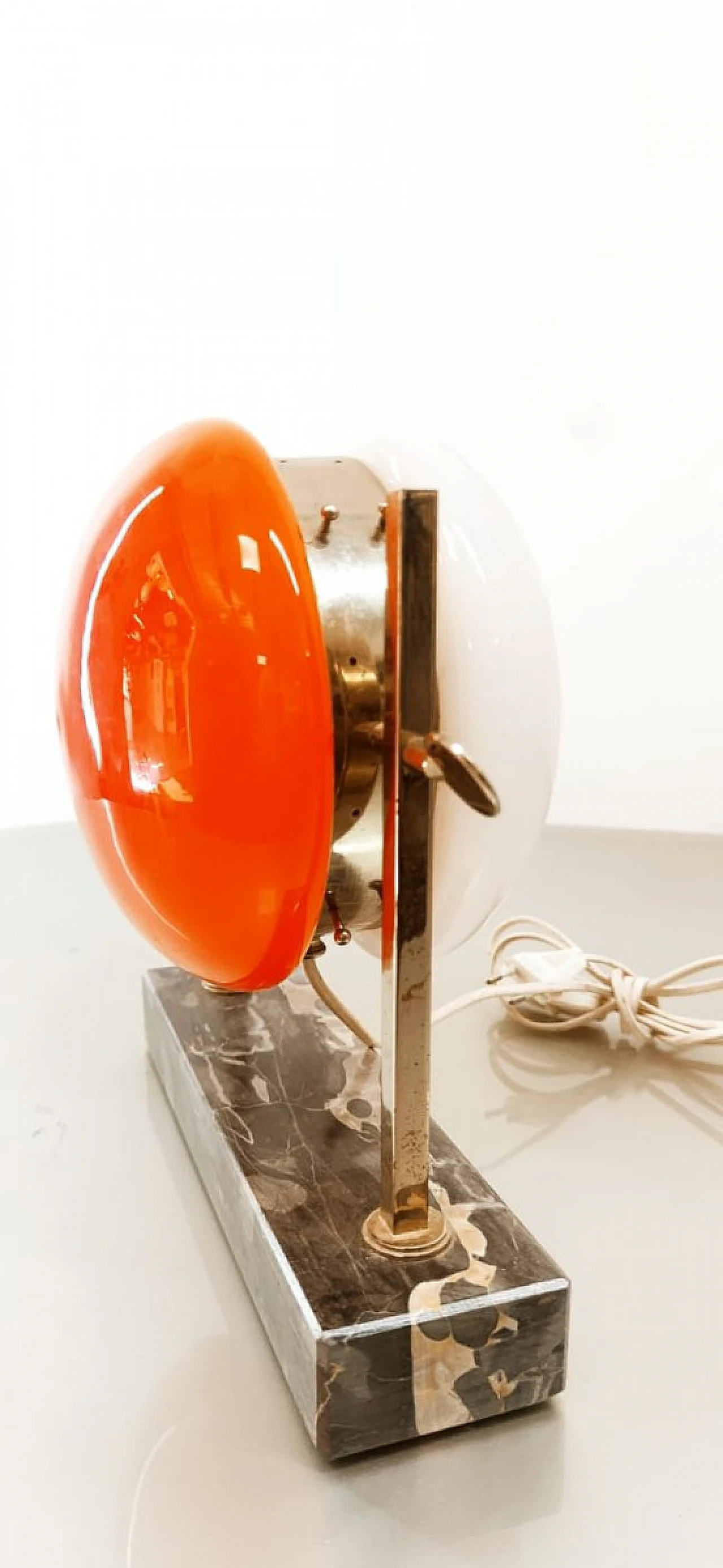 Space Age table lamp with double adjustable glass, 1960s 1