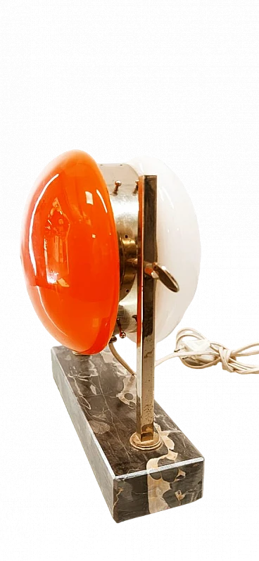 Space Age table lamp with double adjustable glass, 1960s