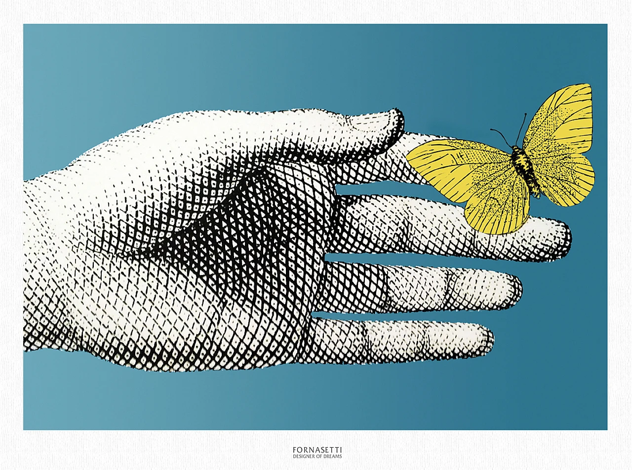 Poster Mano Farfalla di Piero Fornasetti 1