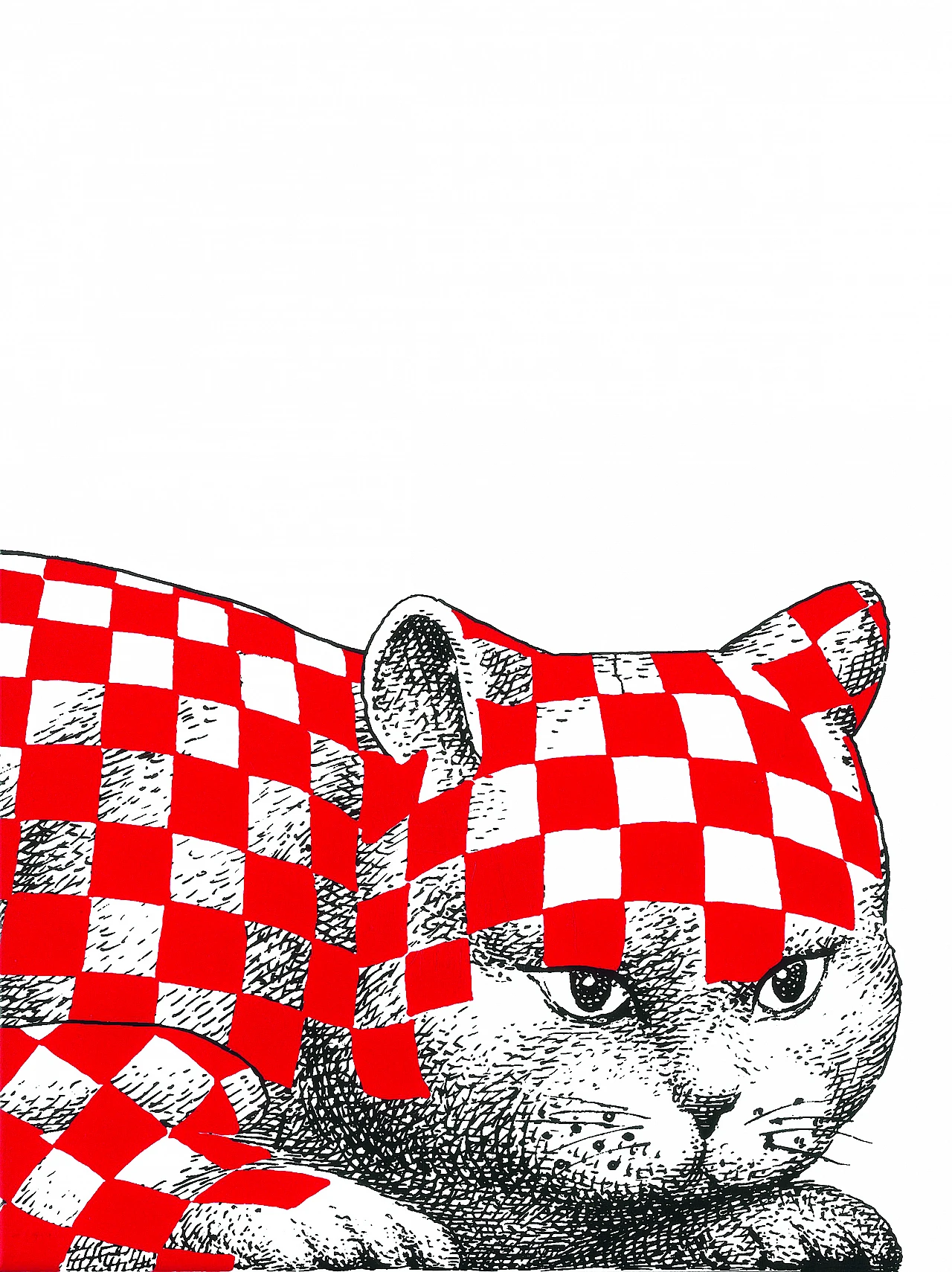 Poster Gatto Rosso di Piero Fornasetti 1