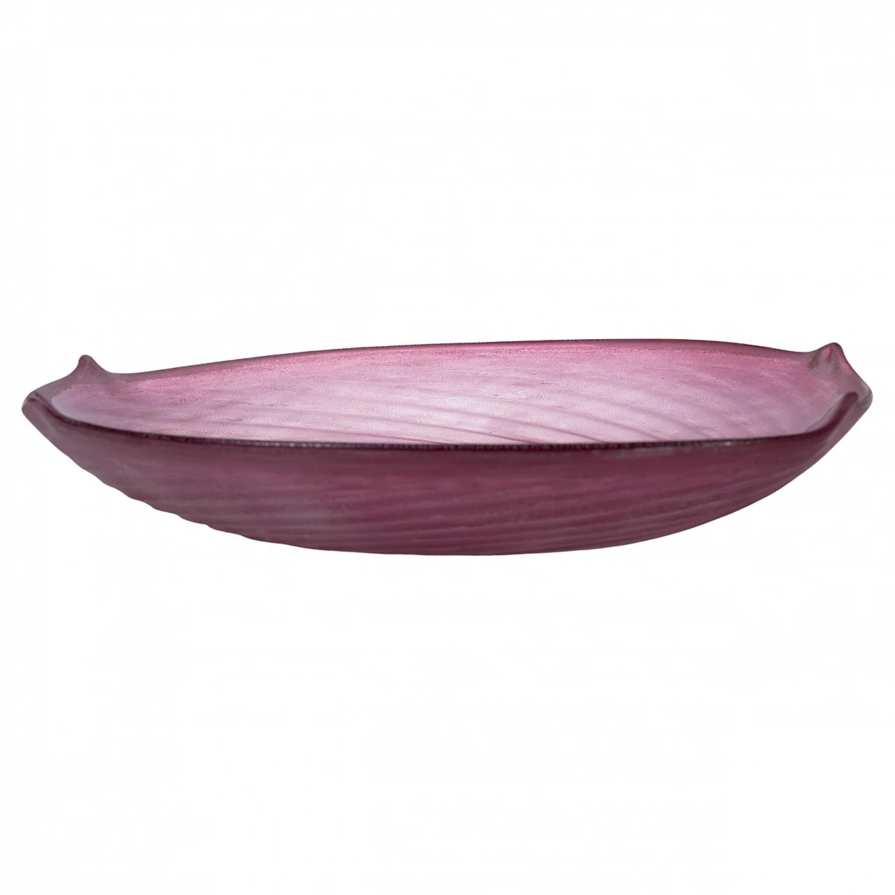 Purple Scavo Murano glass Bowl by Cenedese, 1970s 1