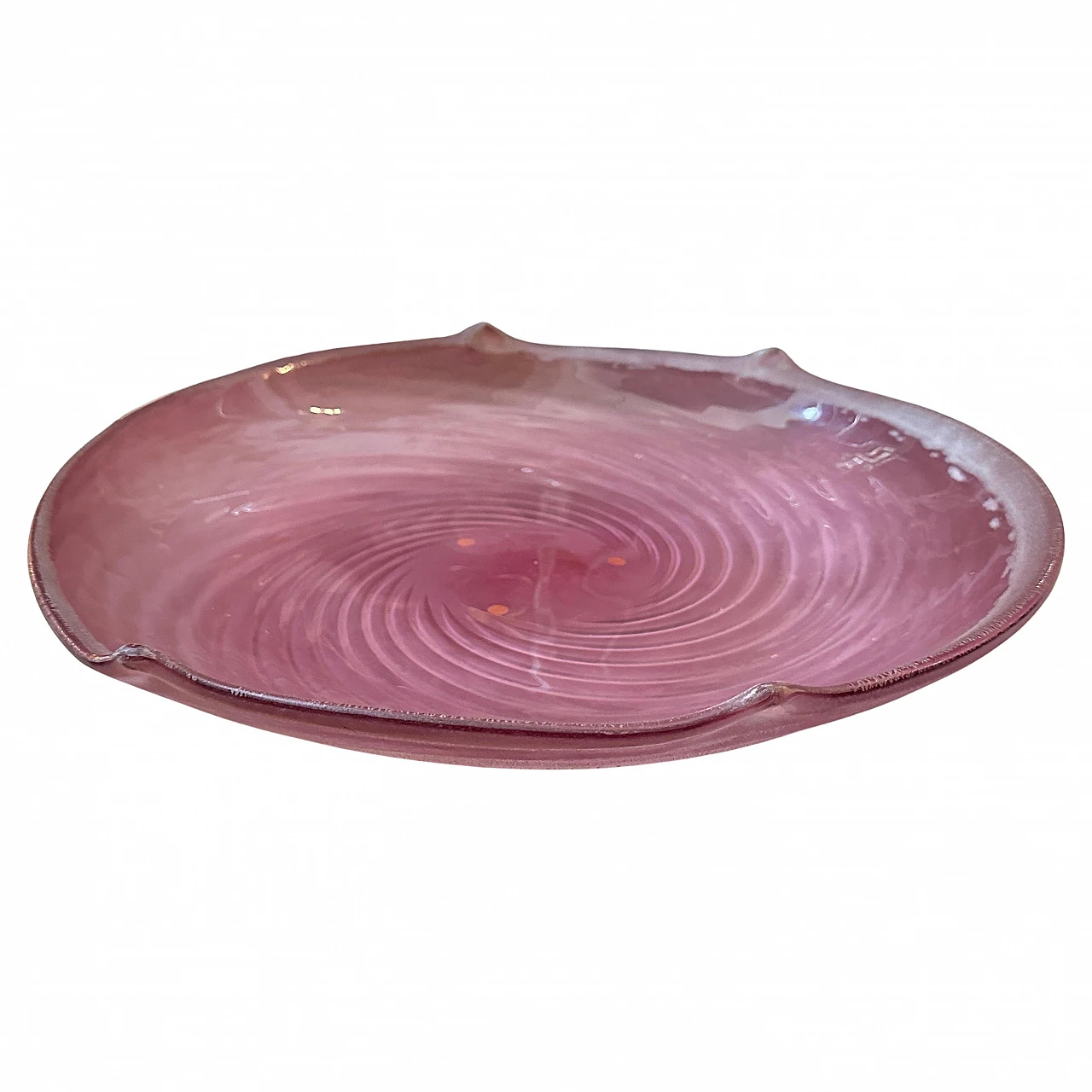 Purple Scavo Murano glass Bowl by Cenedese, 1970s 3