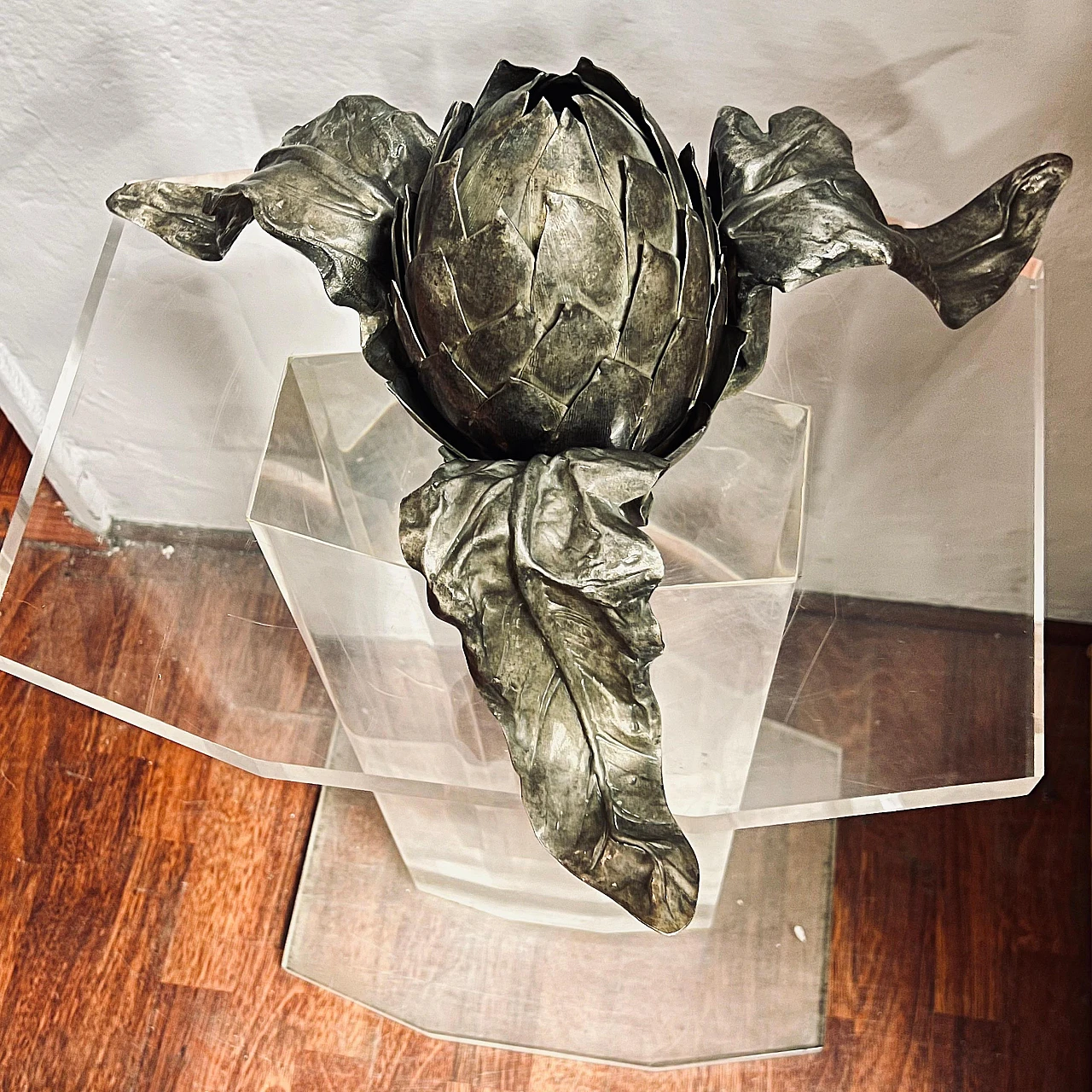 Artichoke-shaped centerpiece in copper by Franco Lapini, 1960s 6