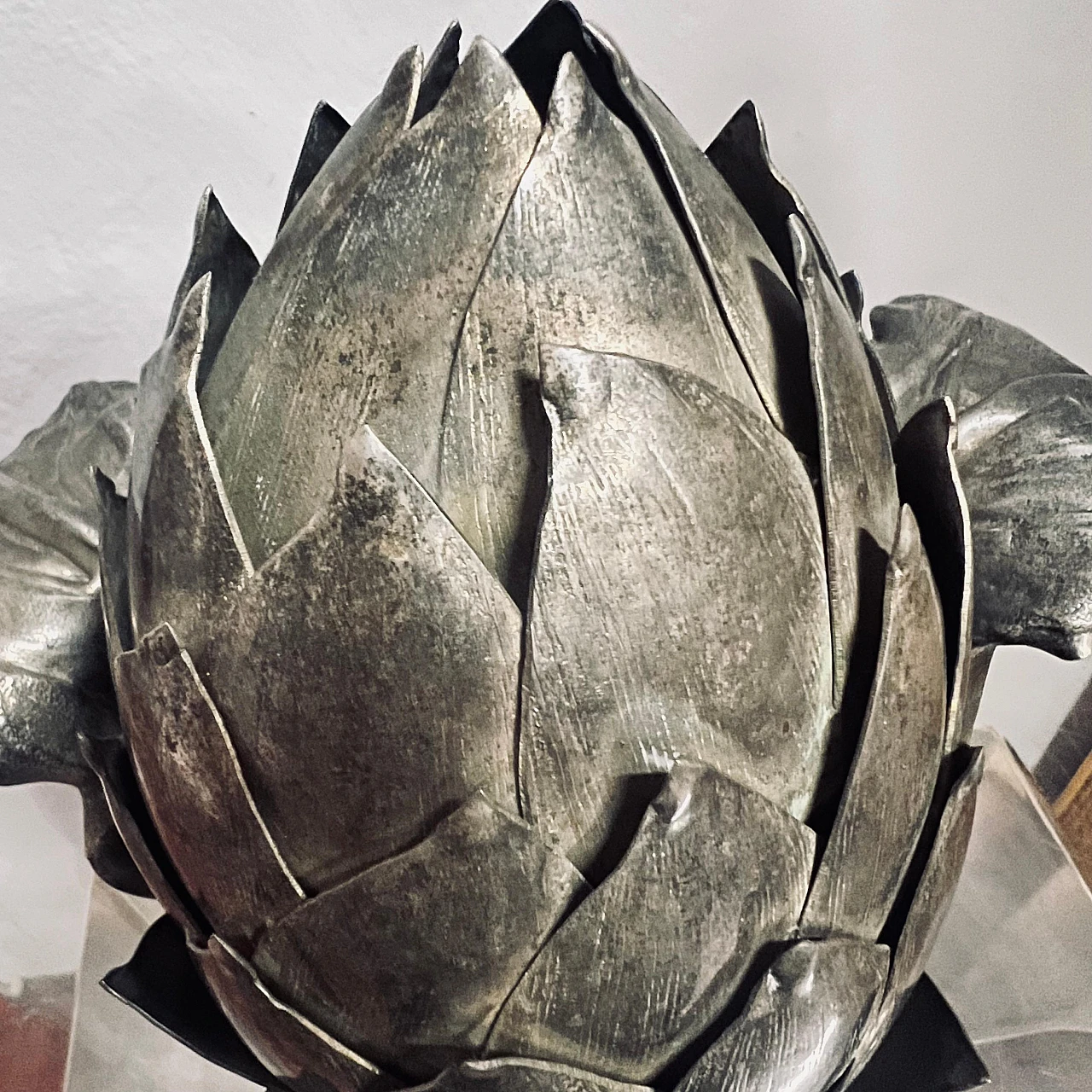 Artichoke-shaped centerpiece in copper by Franco Lapini, 1960s 8