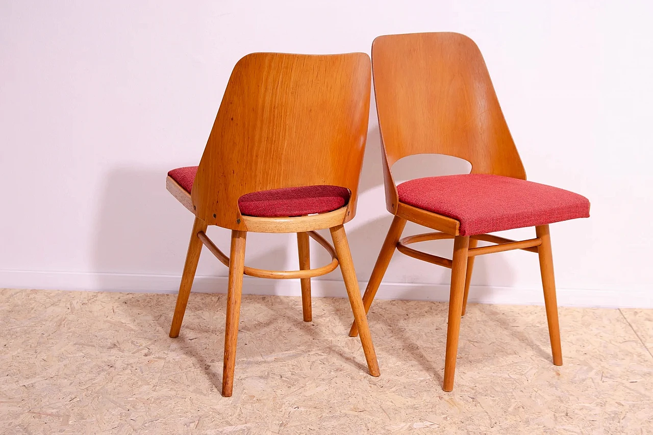 6 Bentwood dining chairs by Radomír Hofman, 1960s 6