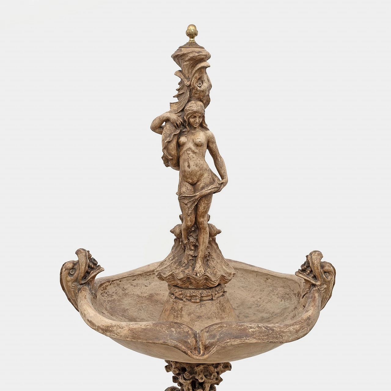 Renaissance style terracotta fountain, early 19th century 4