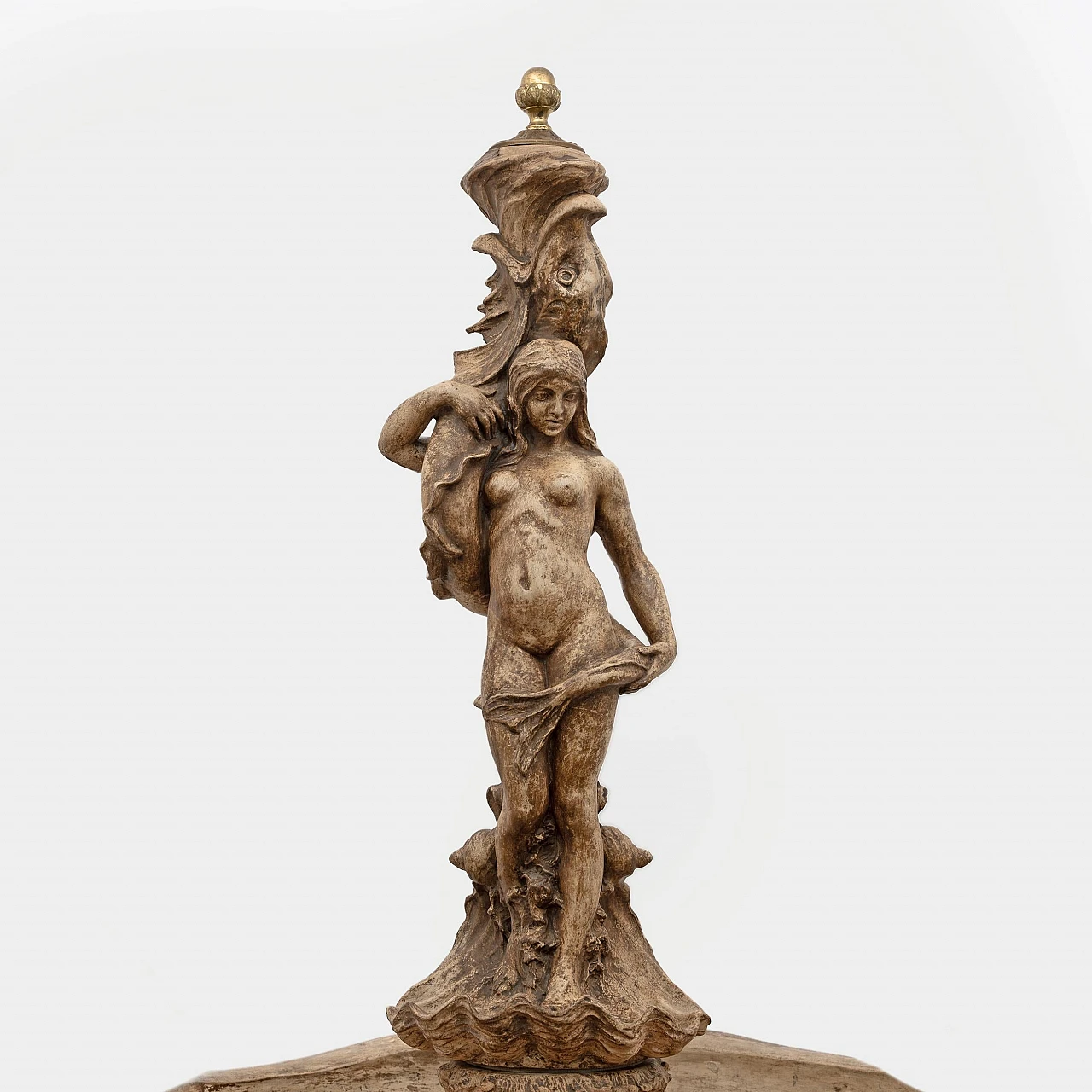 Renaissance style terracotta fountain, early 19th century 5