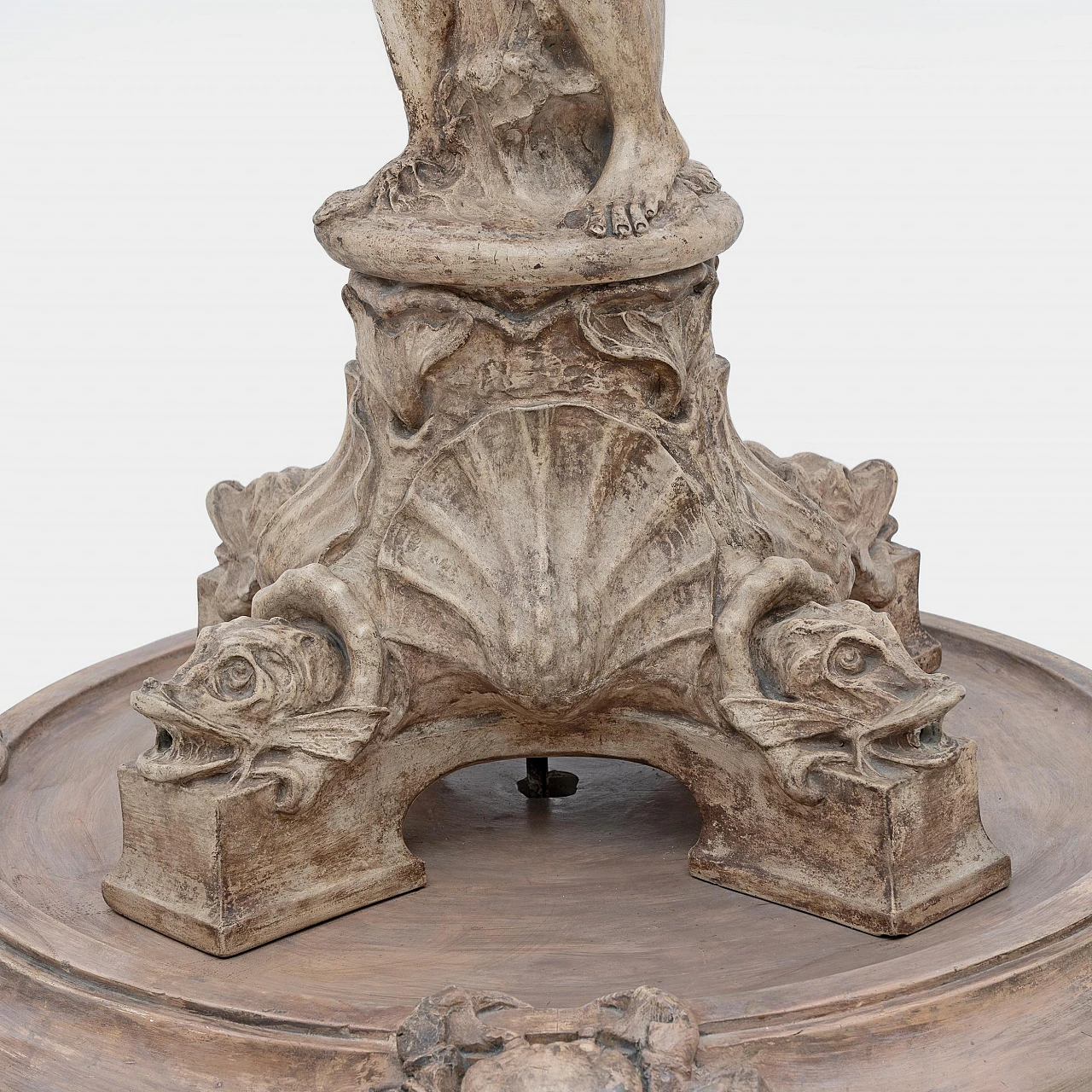 Renaissance style terracotta fountain, early 19th century 15