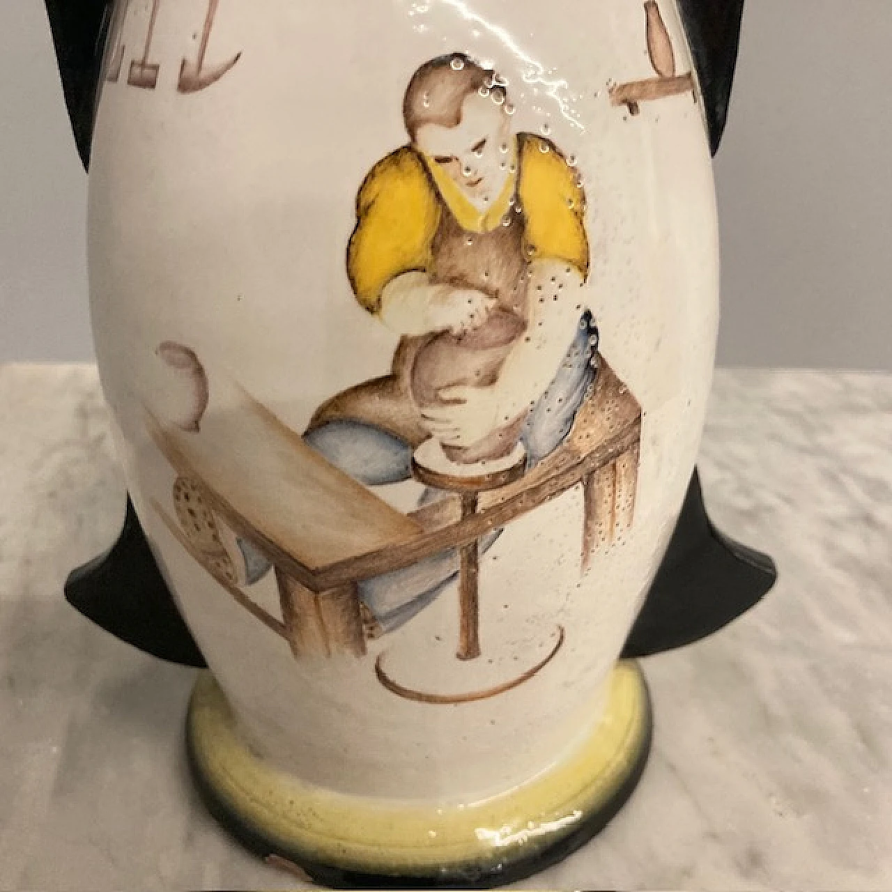 Futurist majolica vase, 1930s 4