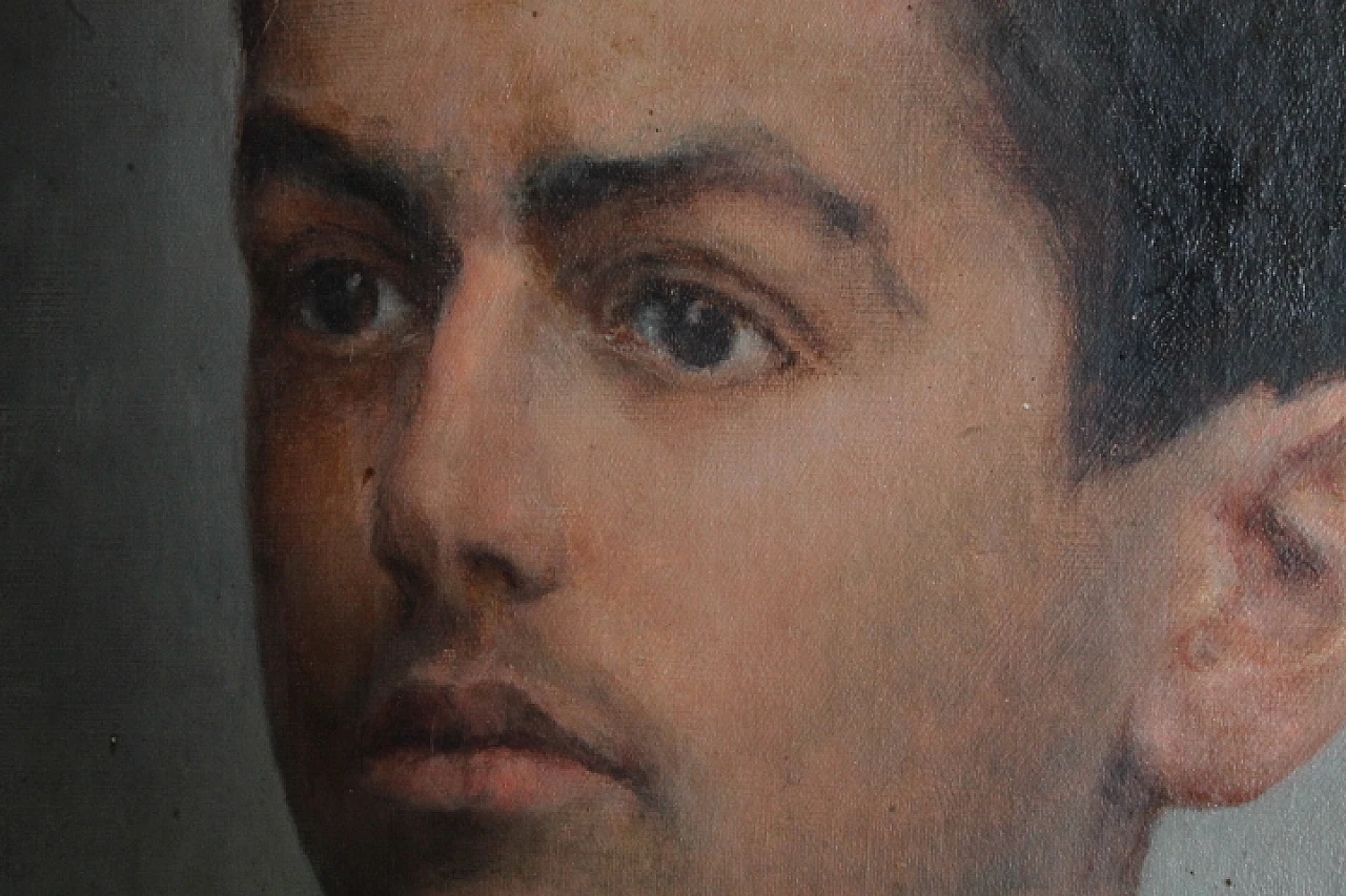 Antonio Salvetti, boy portrait, oil painting on canvas, 1890 12