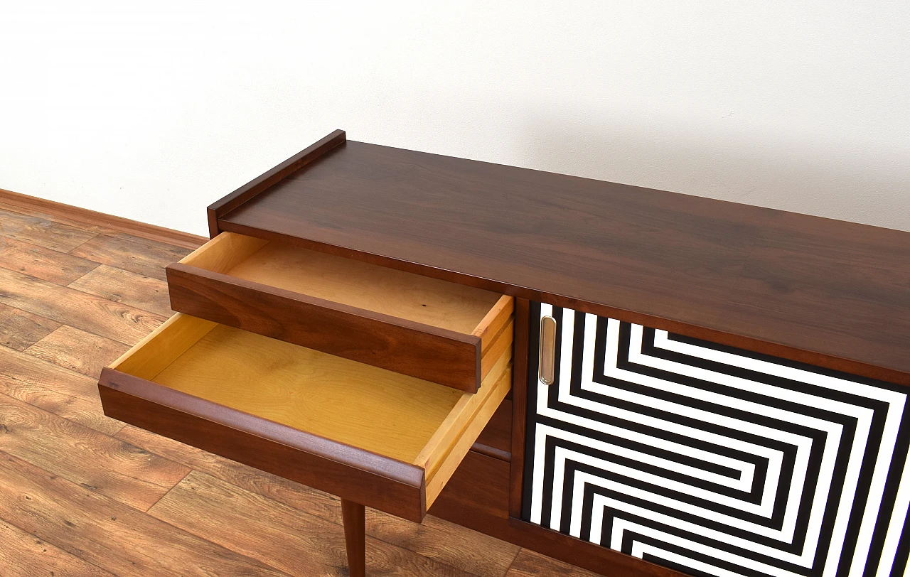 Painted walnut sideboard by Bytomskie Fabryki Mebli, 1960s 19