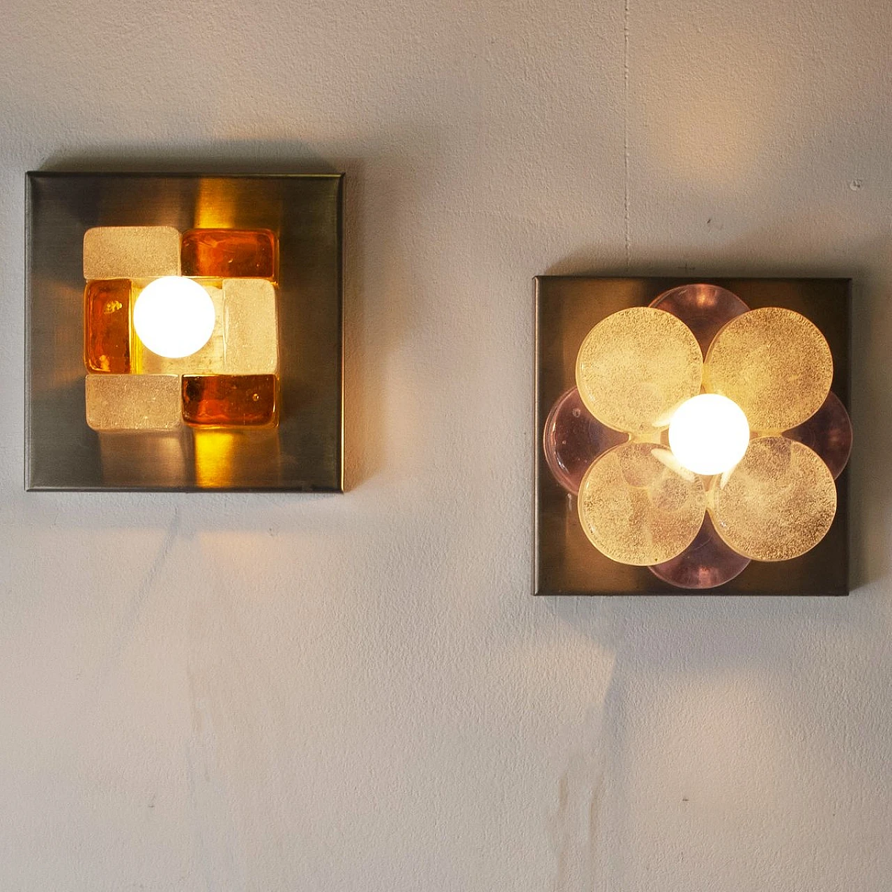 Pair of wall lights by Albano Poli for Poliarte, 1960s 4