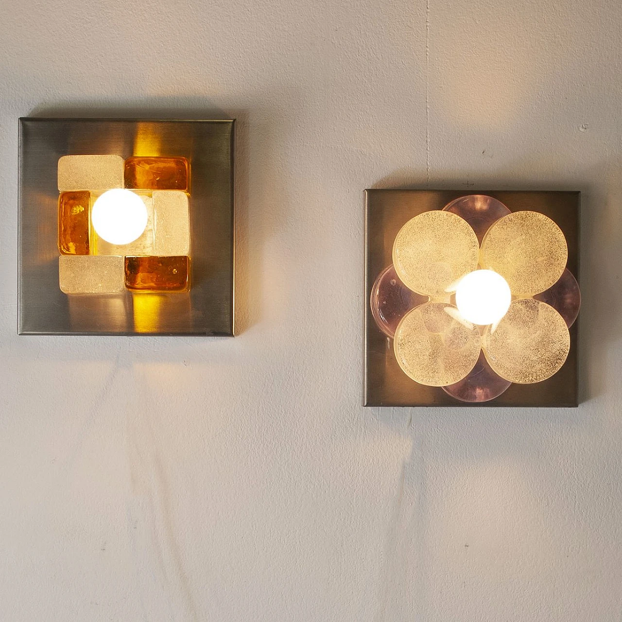 Pair of wall lights by Albano Poli for Poliarte, 1960s 9