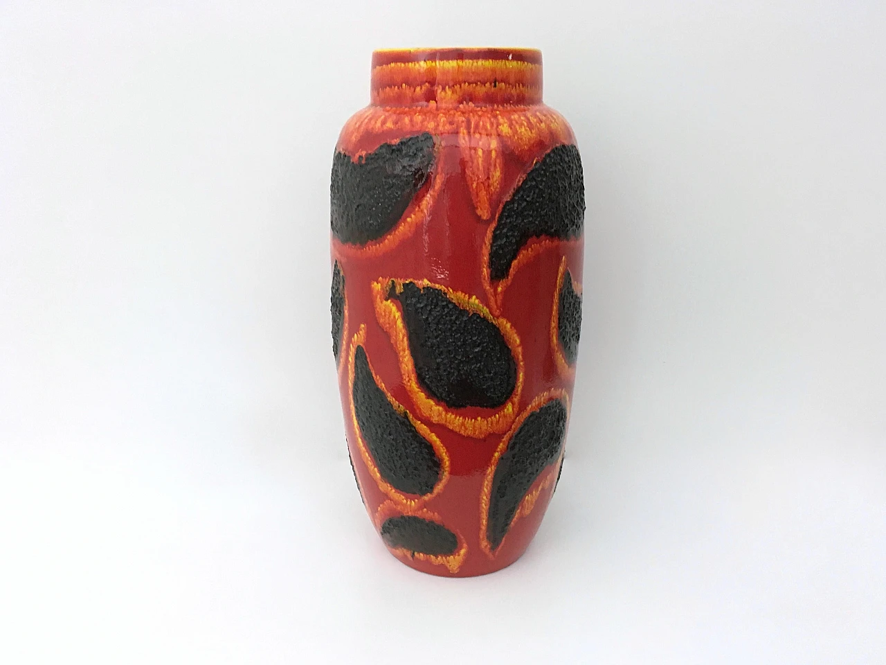 Vaso tedesco in ceramica smaltata, anni '70 2