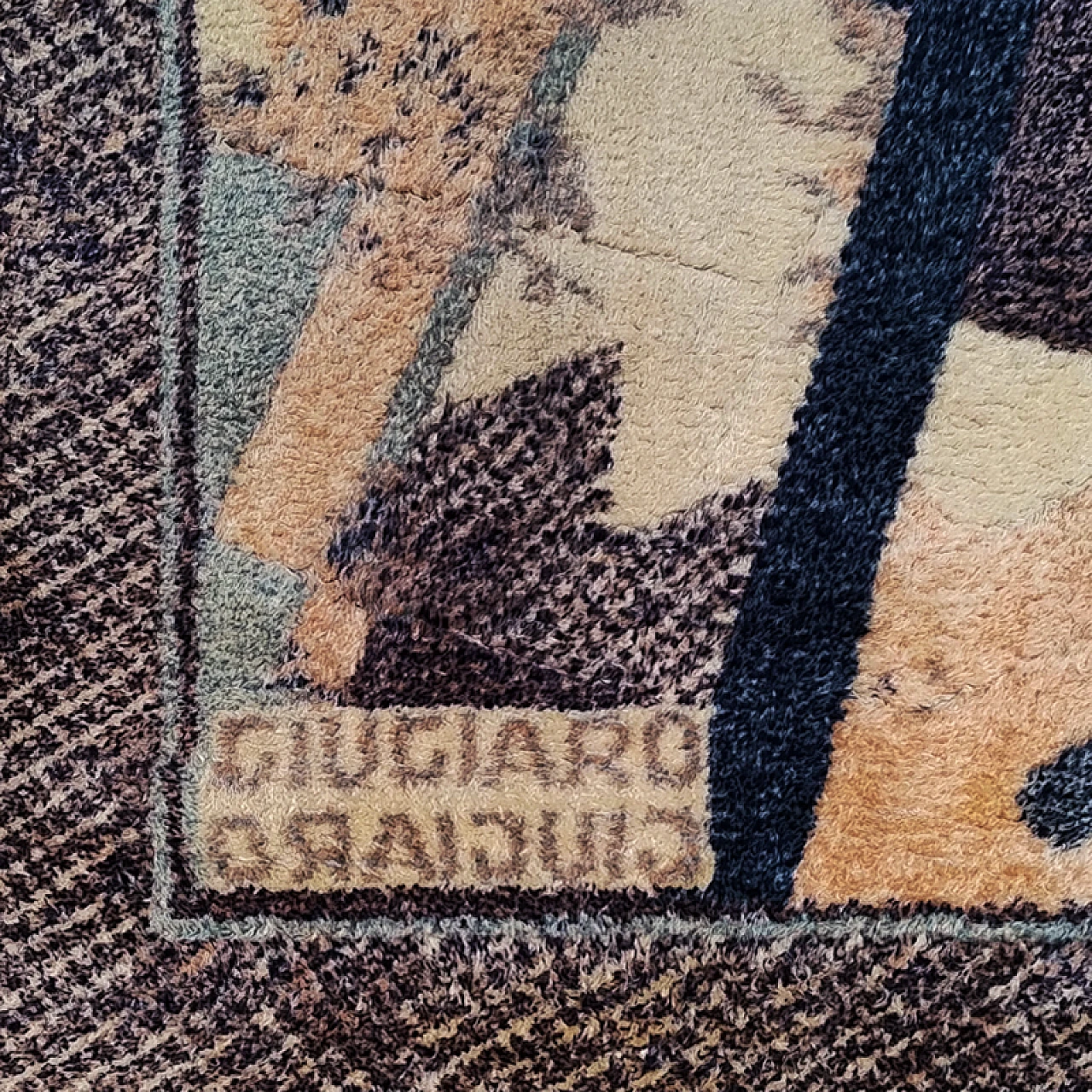 Pure wool rug by Giorgetto Giugiaro for Paracchi, 1990s 7