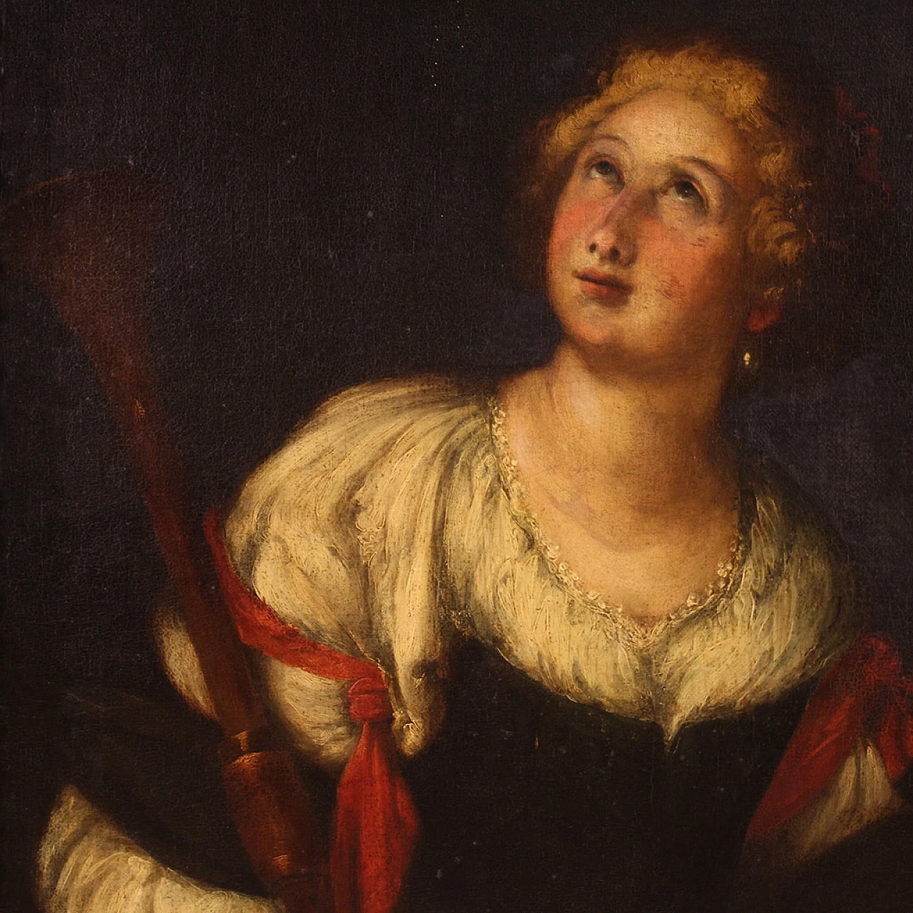 Attributed to Strozzi, Allegory of music, oil on canvas, 17th century 5