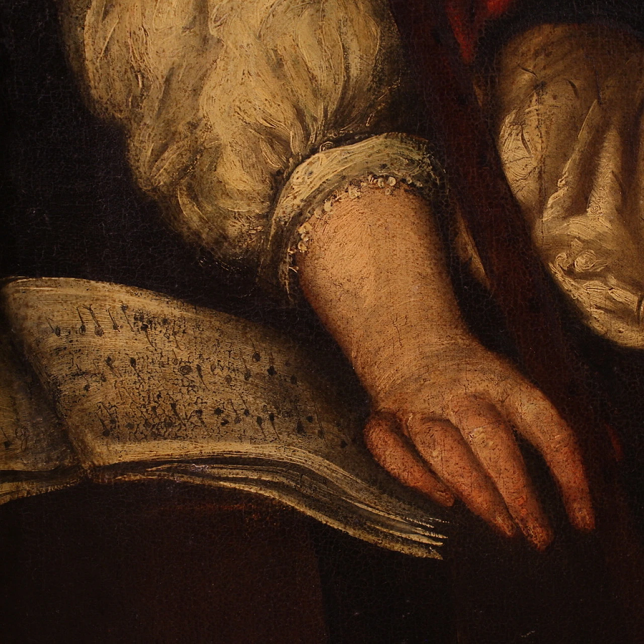 Attributed to Strozzi, Allegory of music, oil on canvas, 17th century 14