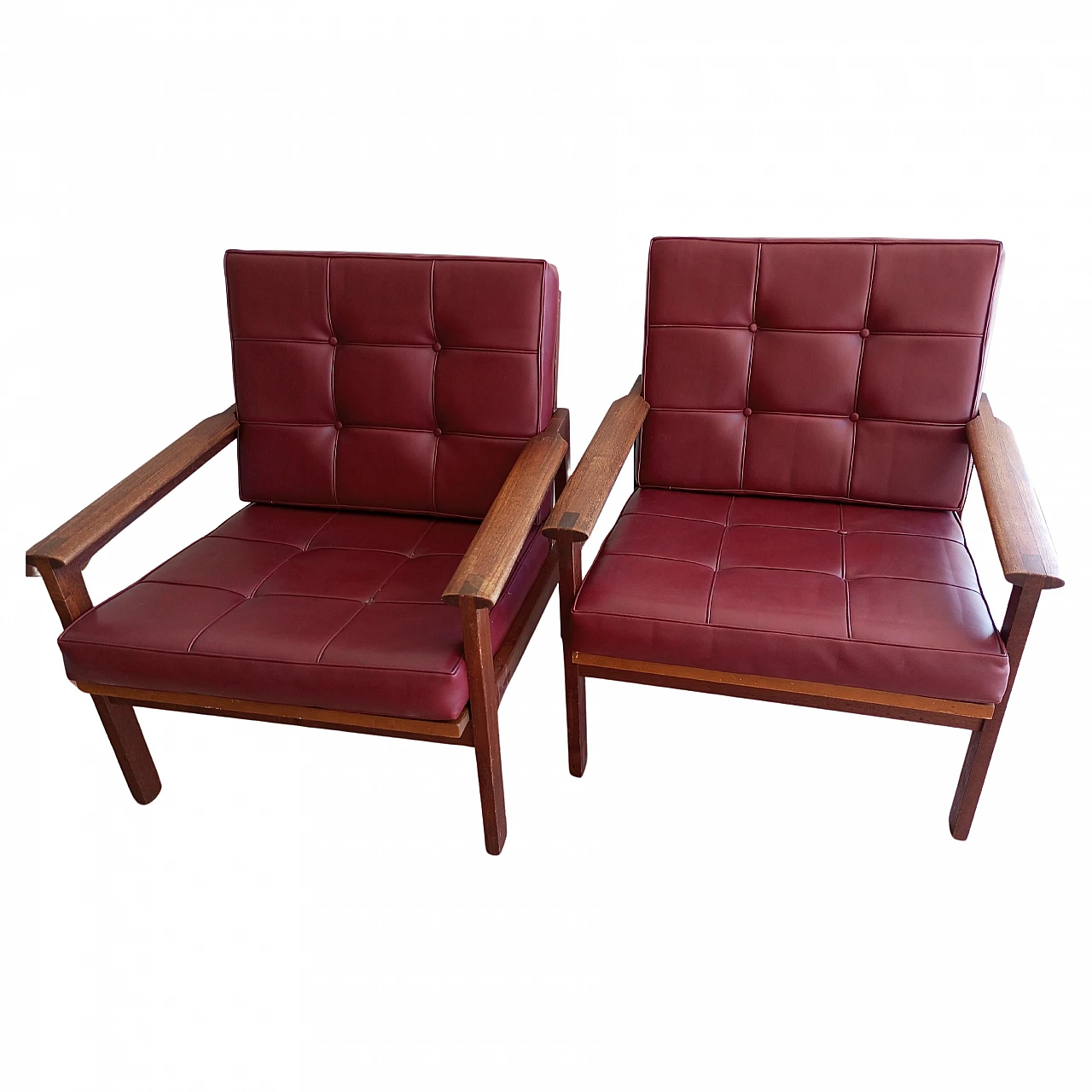 Pair of armchairs by Illum Wikkelsø for Niels Eilersen, 1960s 1