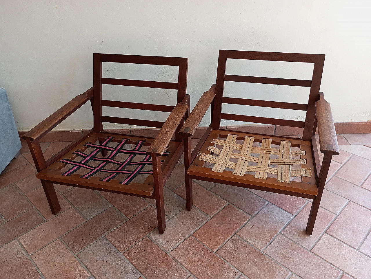 Pair of armchairs by Illum Wikkelsø for Niels Eilersen, 1960s 12