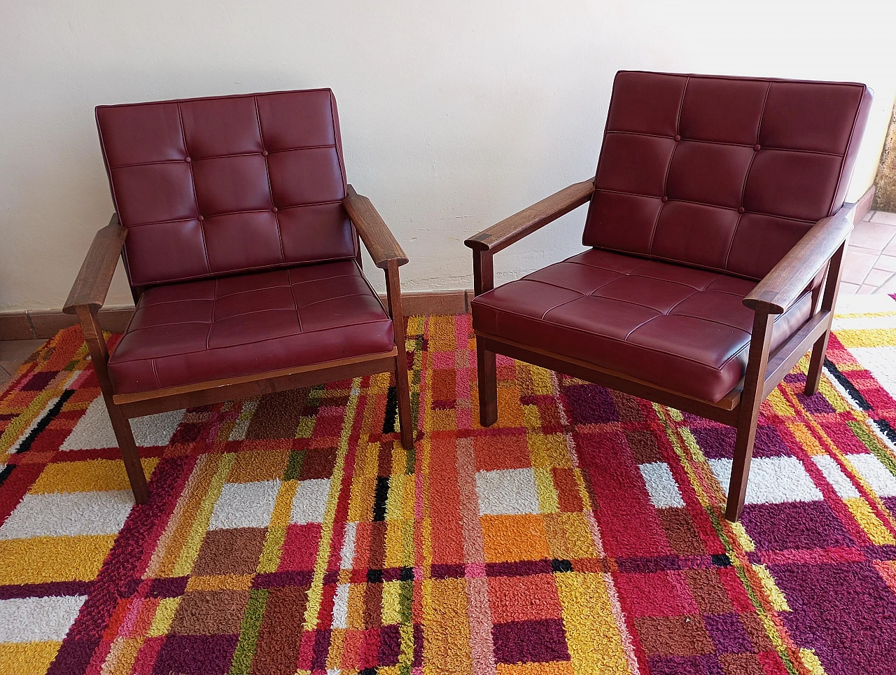 Pair of armchairs by Illum Wikkelsø for Niels Eilersen, 1960s 13