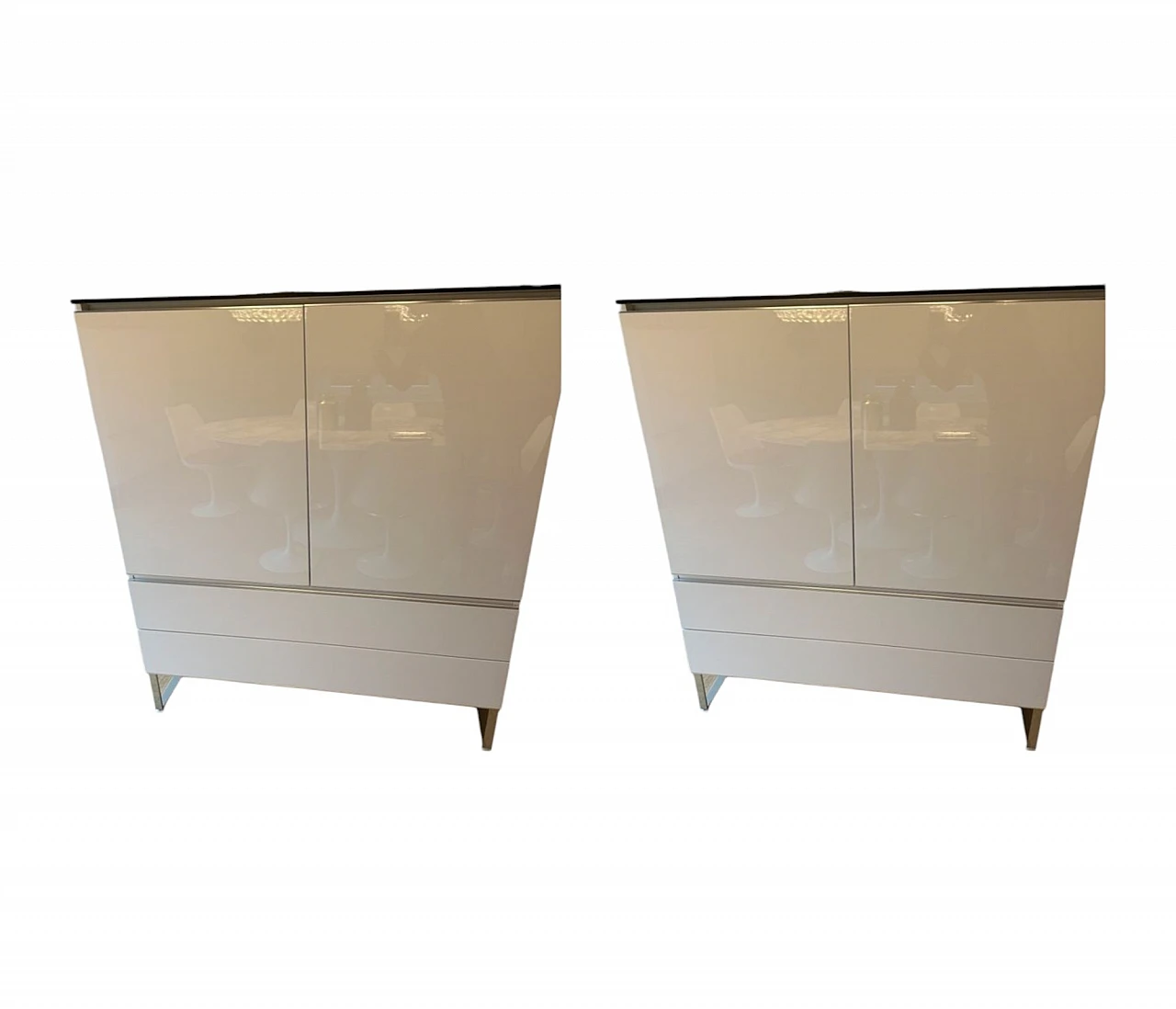 Pair of Solo 120/4 sideboards by A. Citterio for B&B Italia, 2000s 9