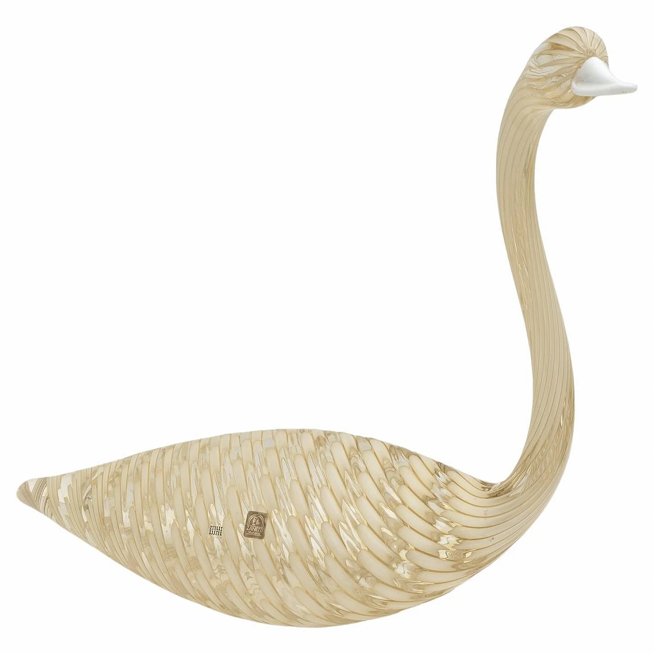 Murano blown glass swan by Licio Zanetti, 1950s 1