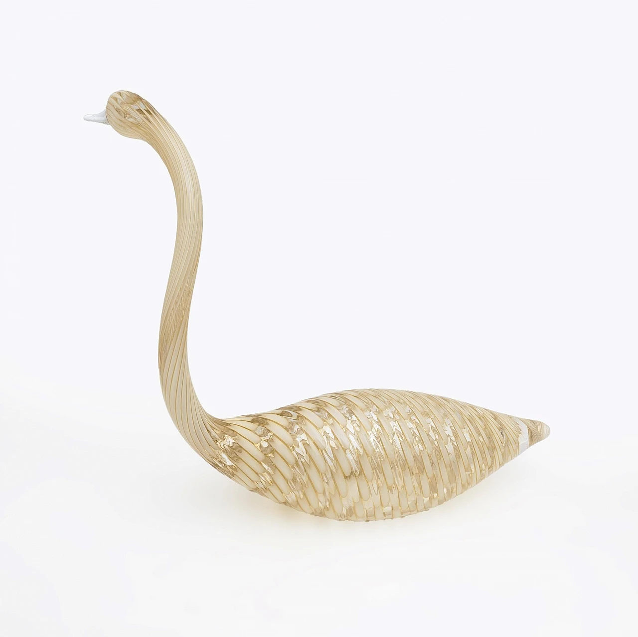 Murano blown glass swan by Licio Zanetti, 1950s 3