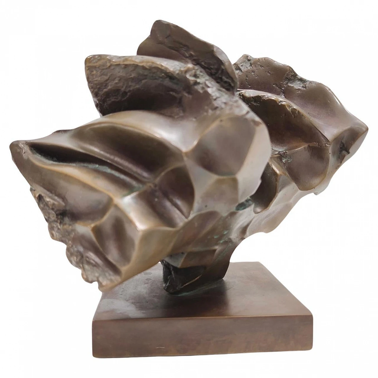 Scultura astratta in bronzo attribuita a Carlo Zauli, anni '60 1