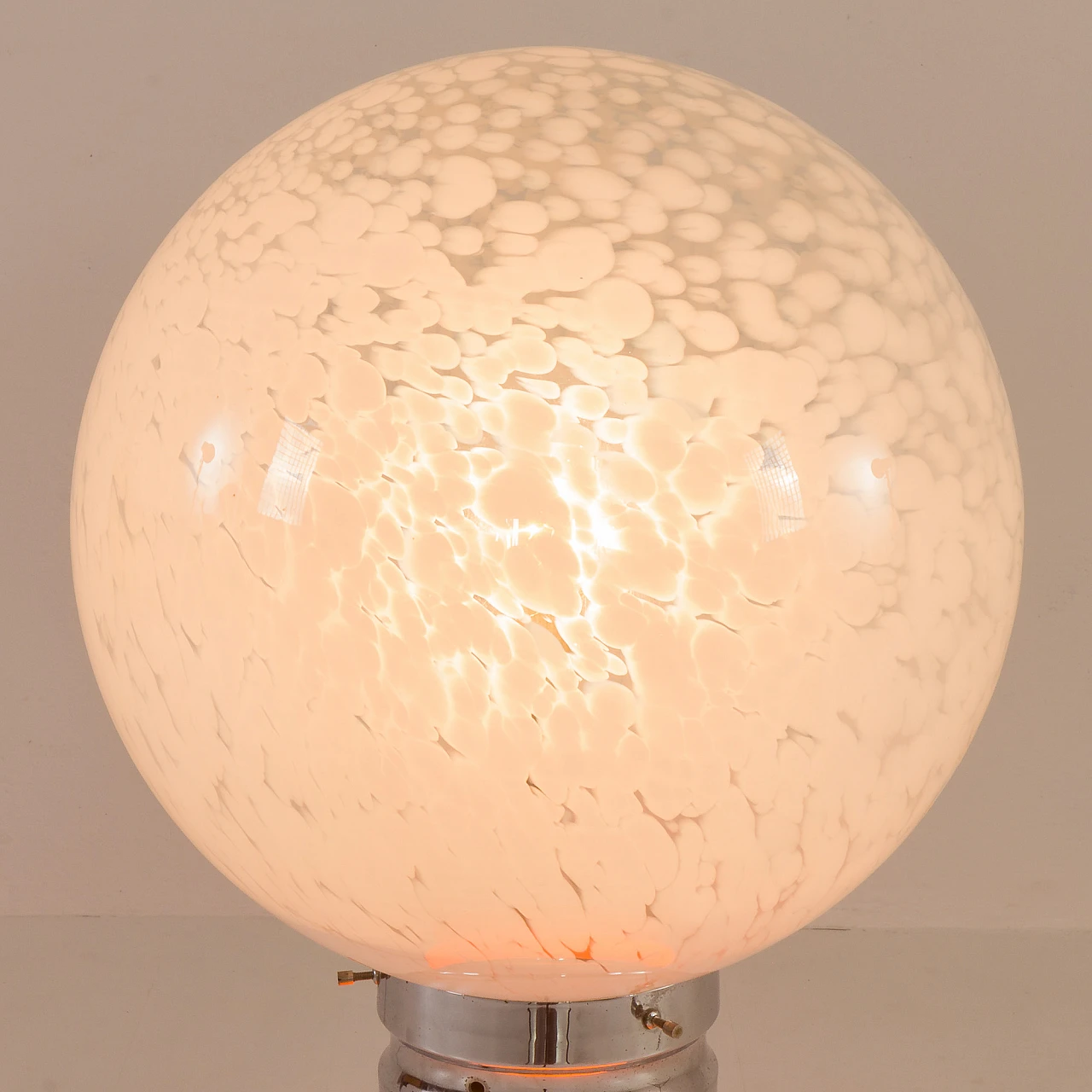 Brillo orange table lamp by Carlo Nason for Mazzega, 1970s 4