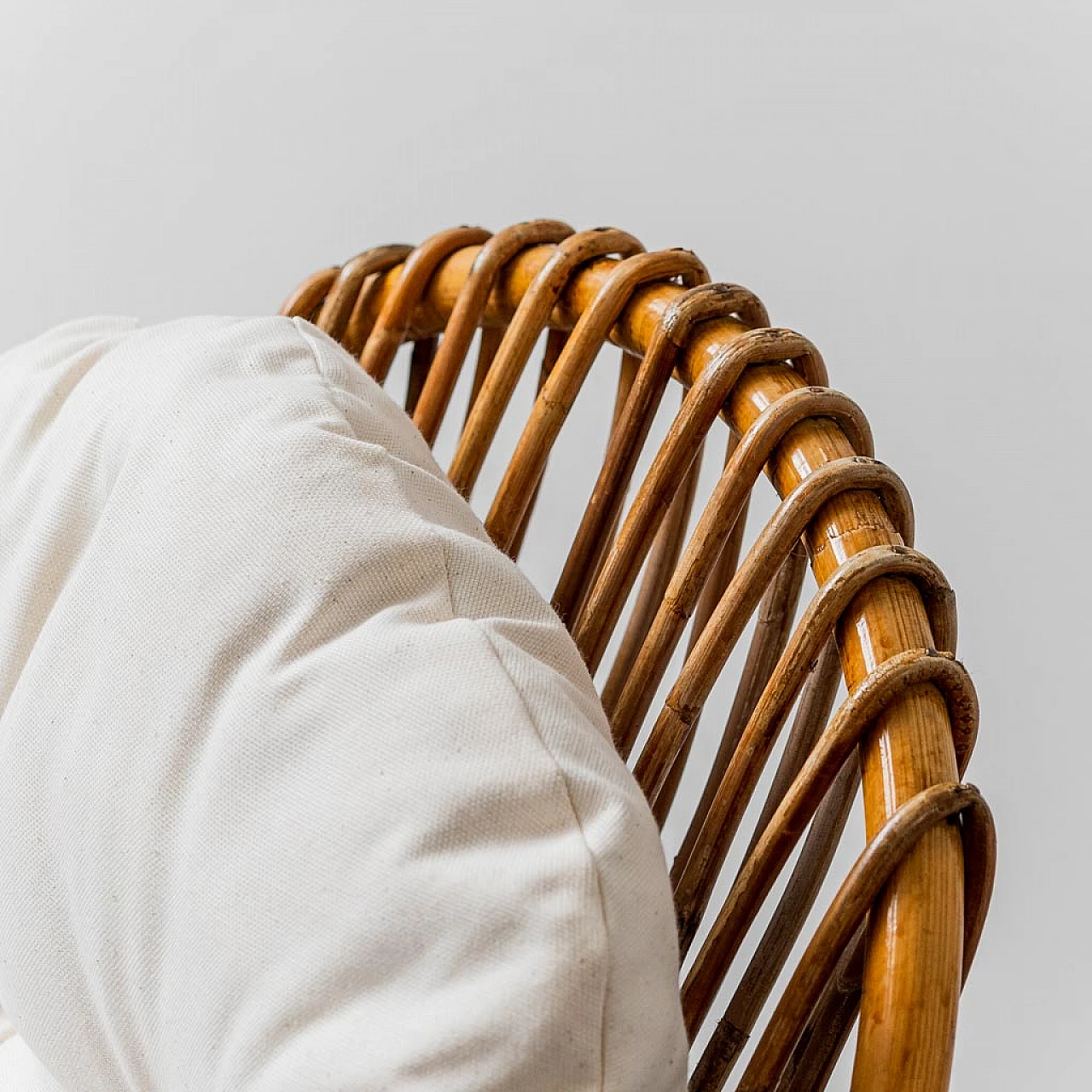 Pair of bamboo rocking chairs attributed to Dirk van Sliedregt, 1970s 10