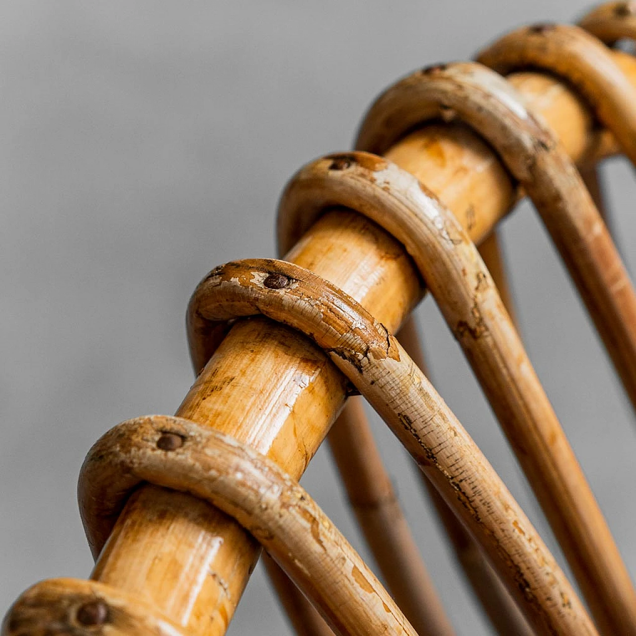 Pair of bamboo rocking chairs attributed to Dirk van Sliedregt, 1970s 13